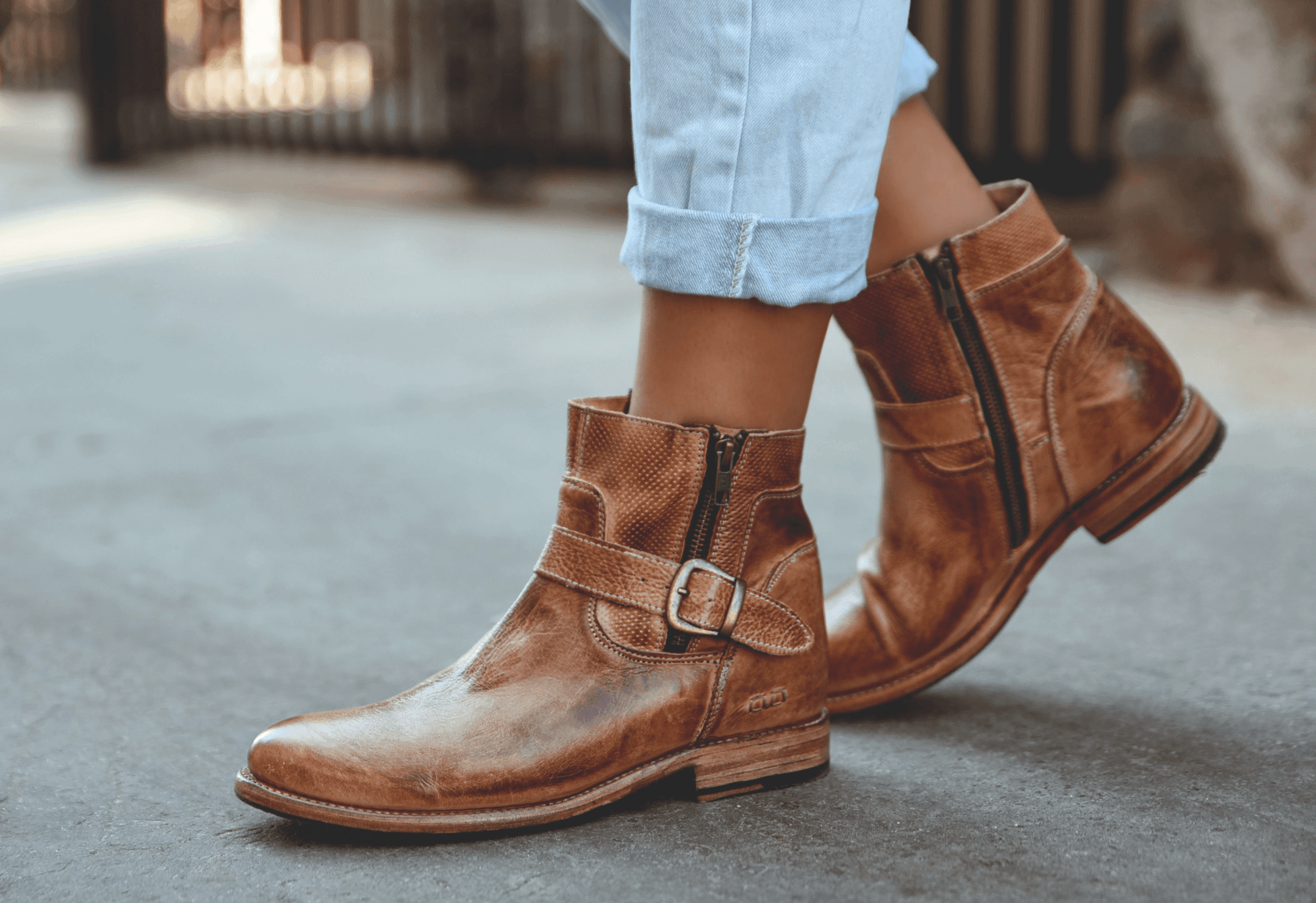 Tan shoe fashion boots