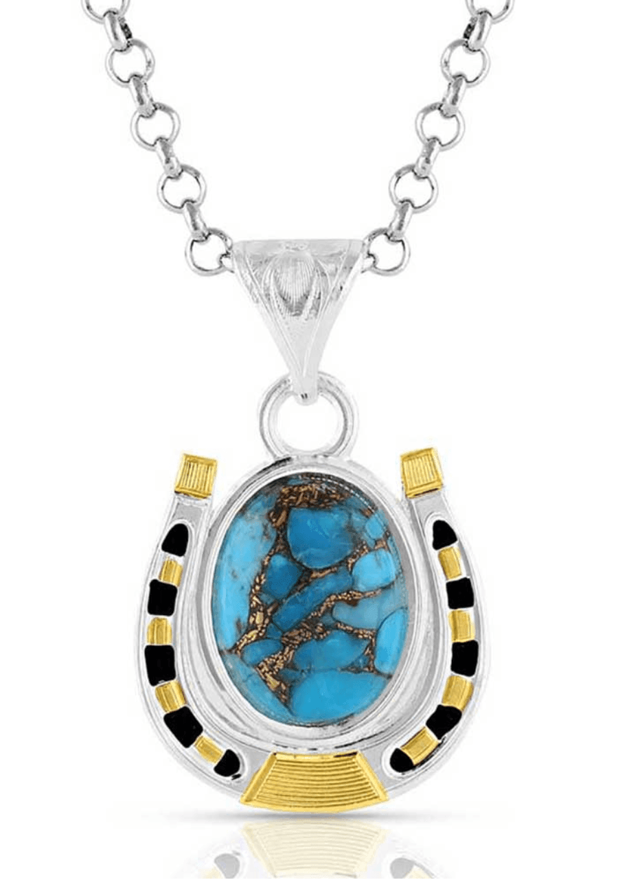 Turquoise 'cowboy' medallion 2024 choker. 16