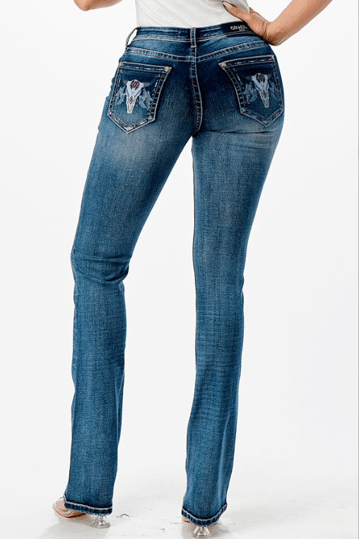 ❤️GRACE IN LA online Easy Fit Boot Cut Jeans