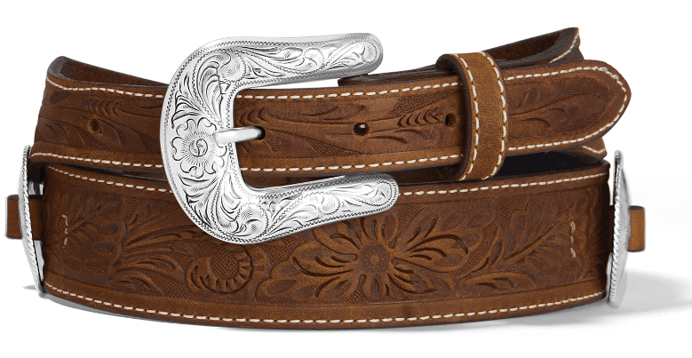 Montana Silversmiths hot Belt Buckle w/ Tony Lama Leather Belt