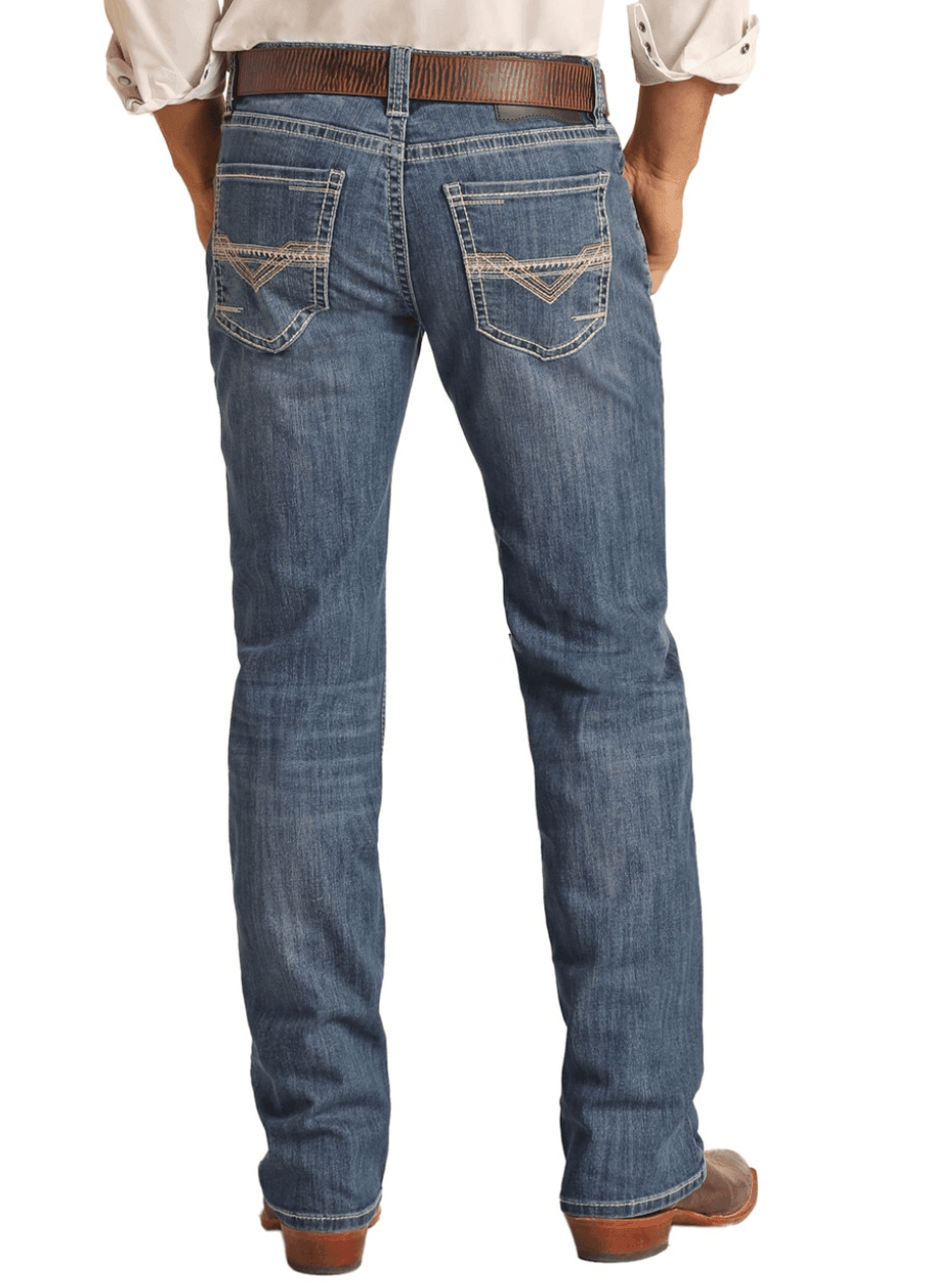 Mens Rock & Roll selling Denim Bootcut Pistol Jeans 32x34