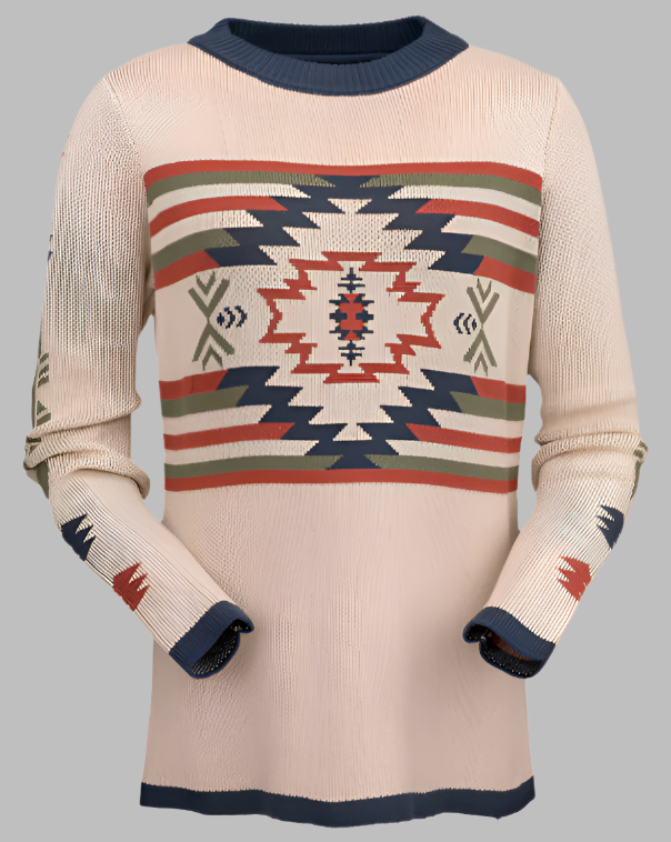 Vintage Cortagini newest Tribal Warrior Sweater