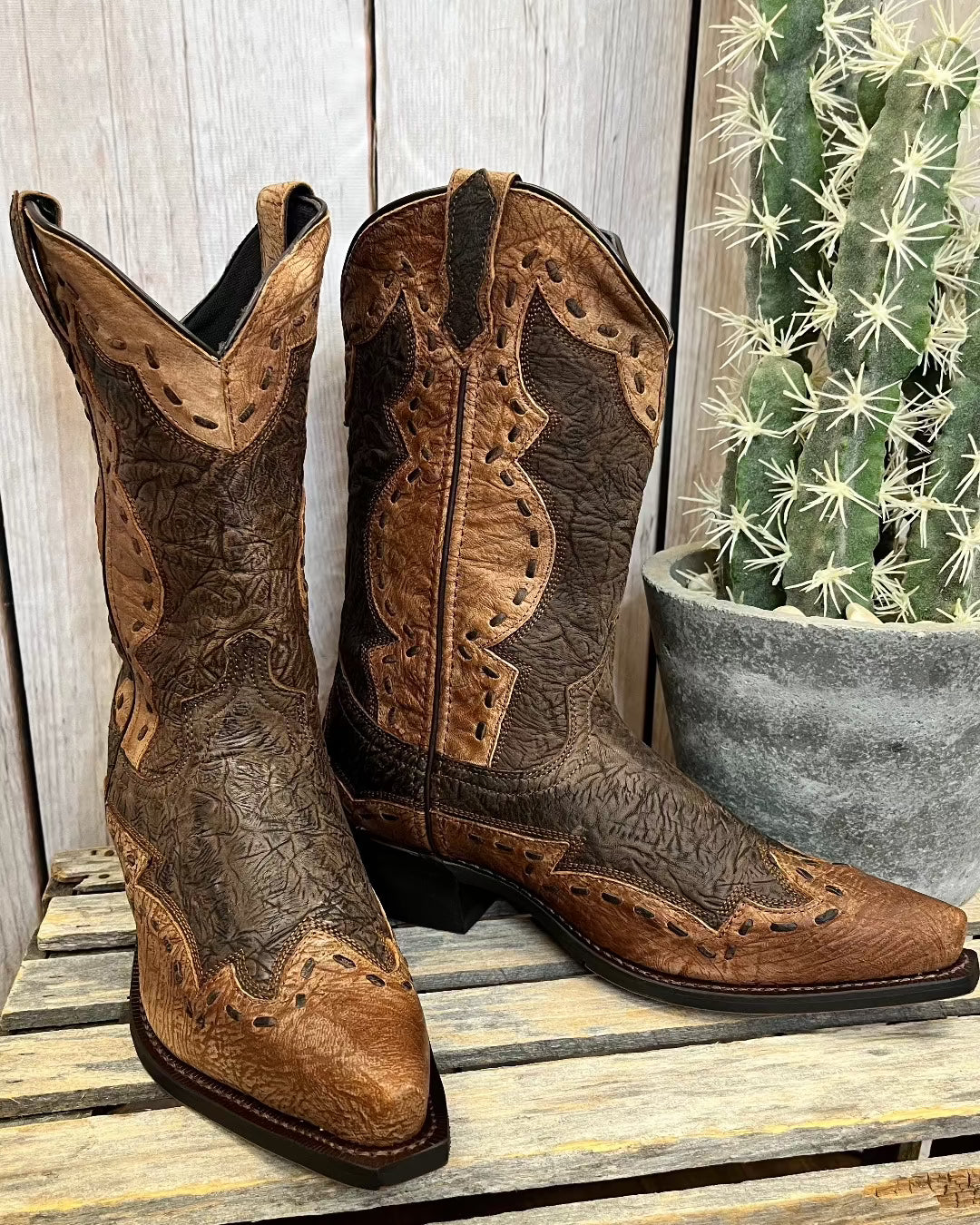 Laredo snip boots worn hot once