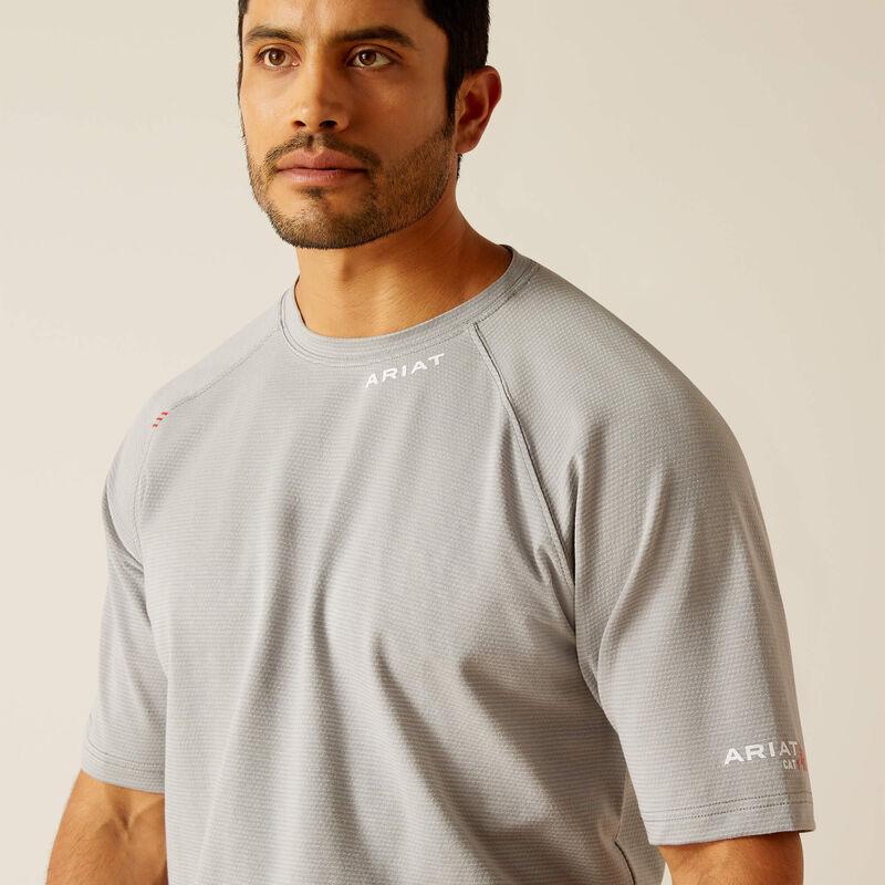 Ariat Men's FR Silver Grey Base-Layer Work T-Shirt