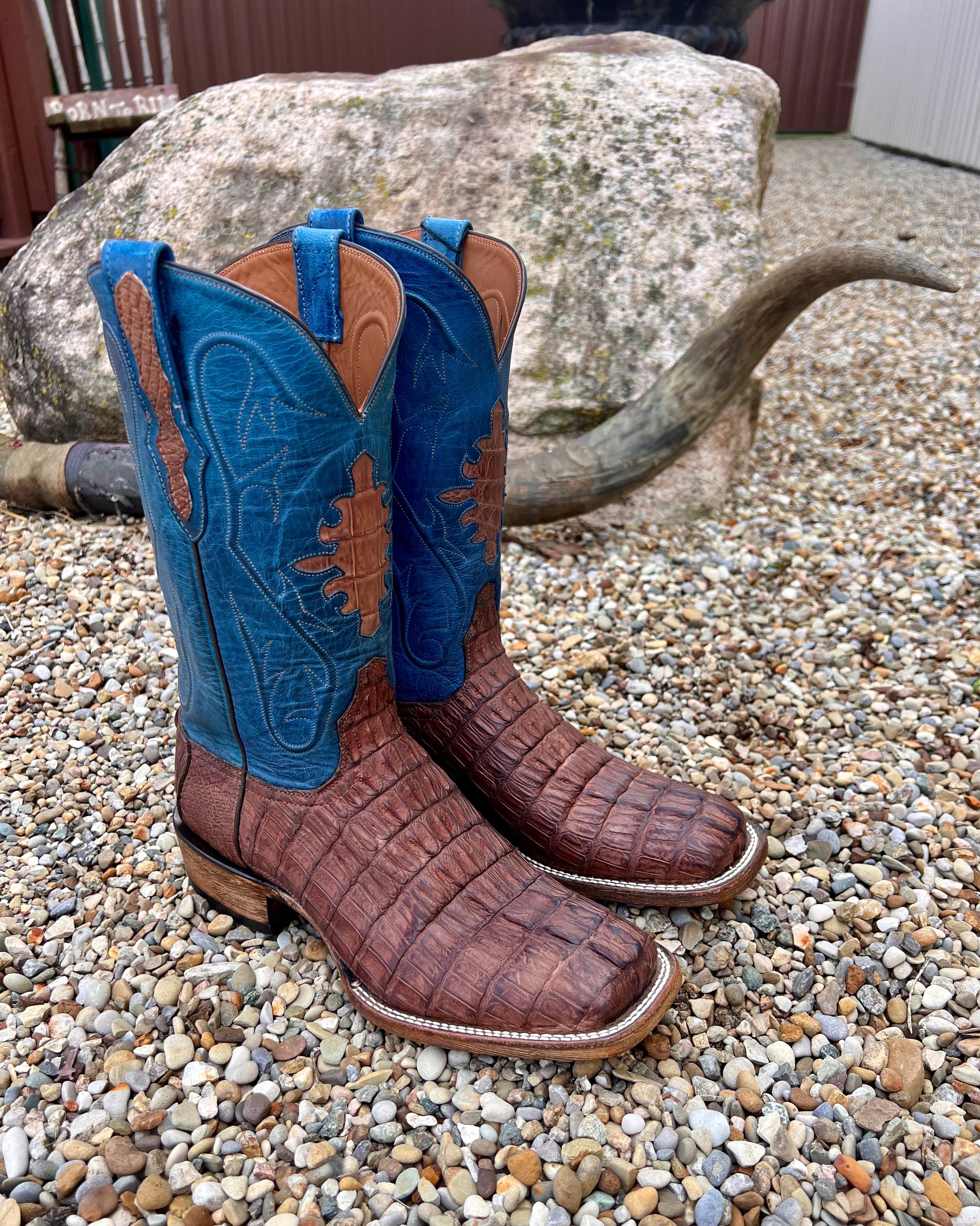 Black jack leather orders Cowboy Boots