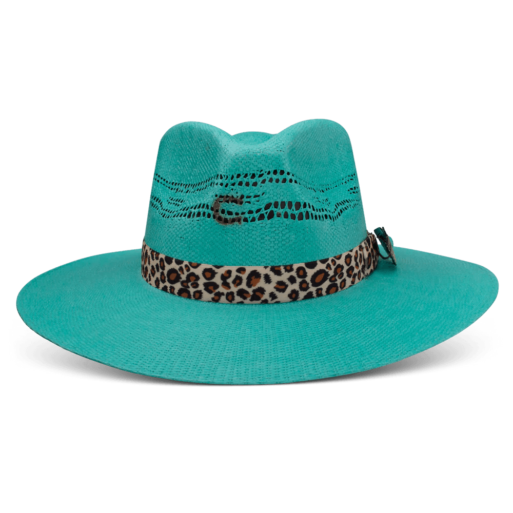 Charlie 1 horse fashion turquoise hat