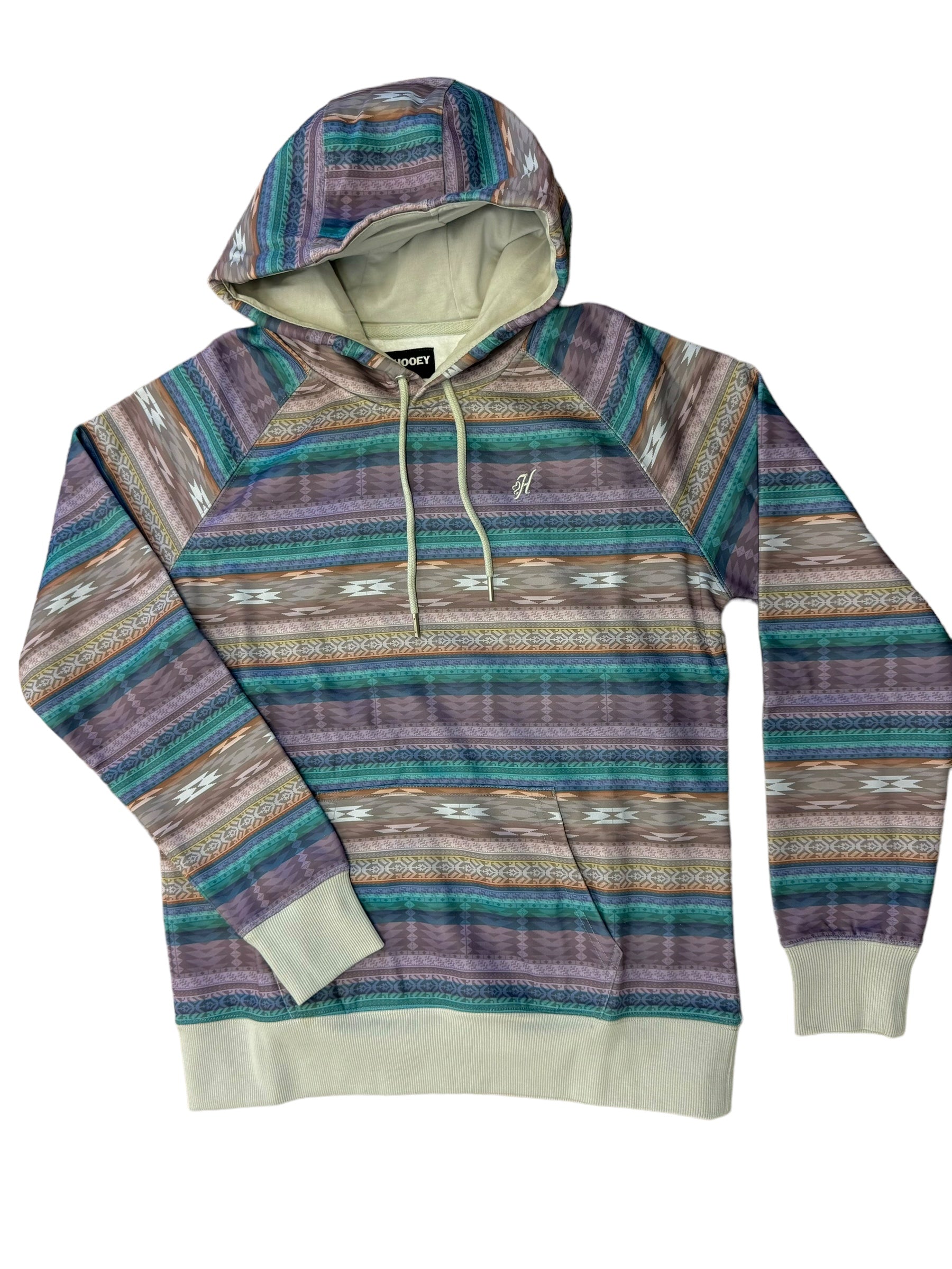 Hooey Women's offers XL Serape Stripe Quarter Zip Fleece Pullover