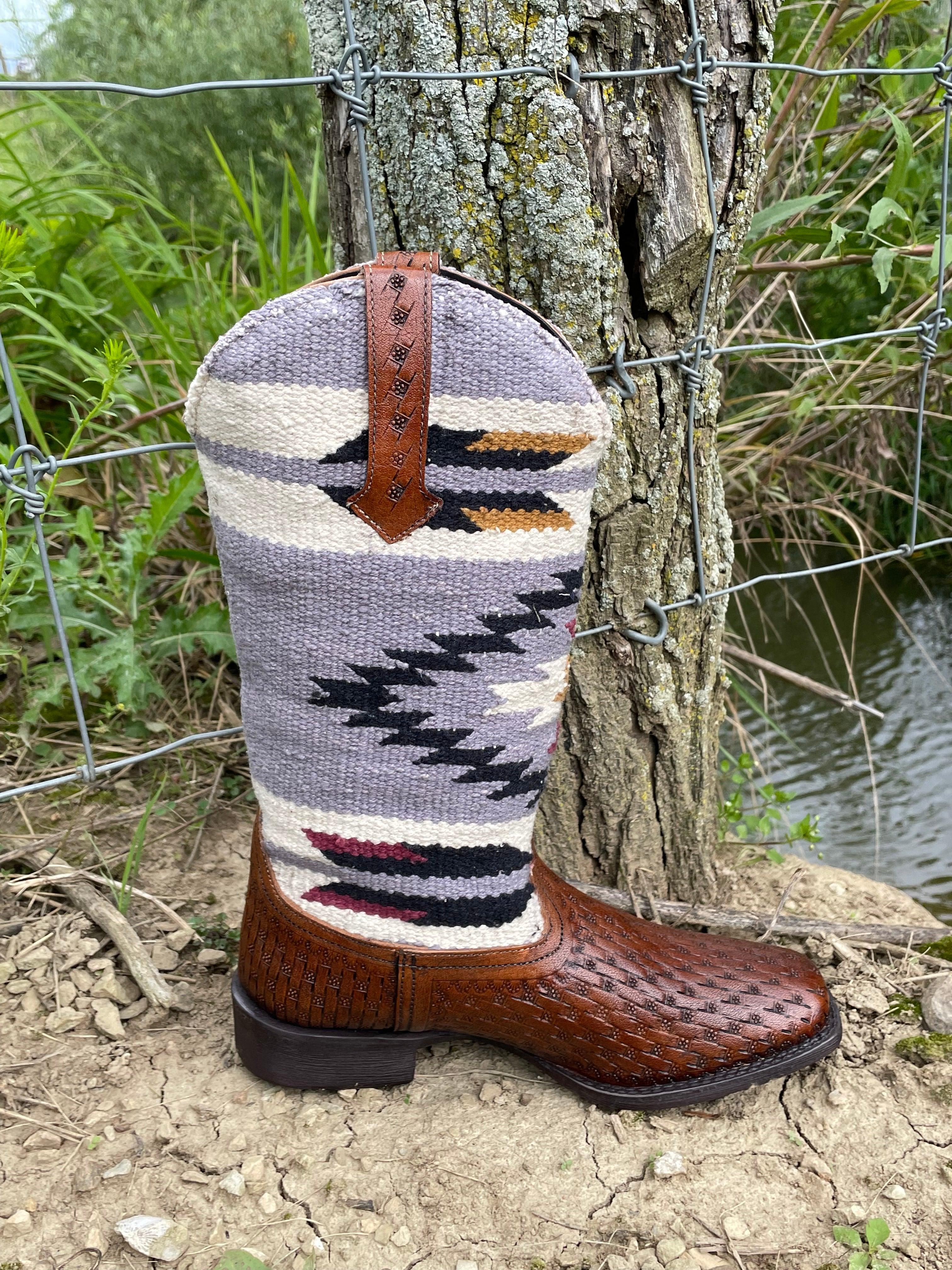 Roper Women's Becca Aztec Woven Square Toe Cowgirl Boots 0914-3284