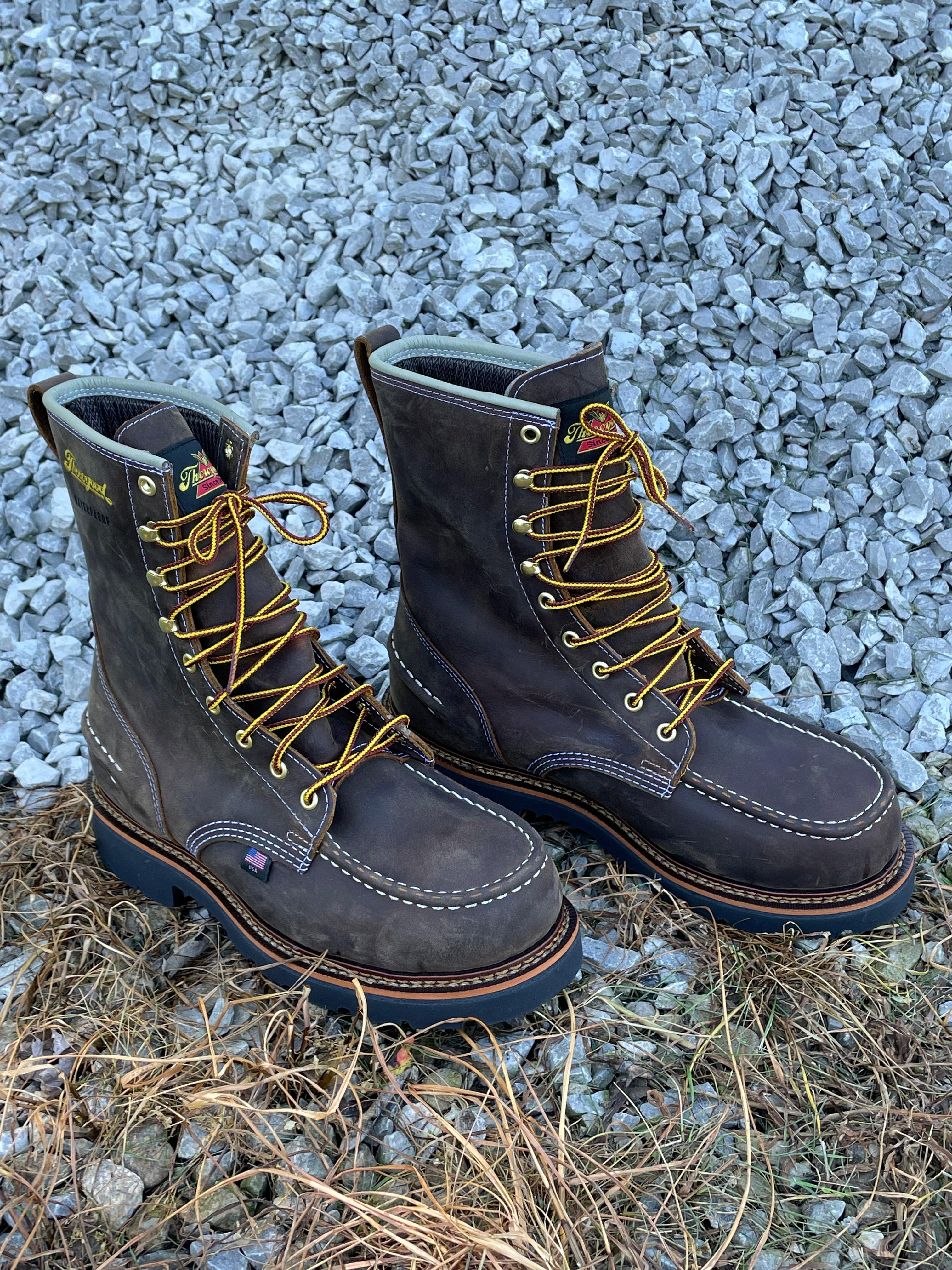 Waterproof moc toe outlet work boots