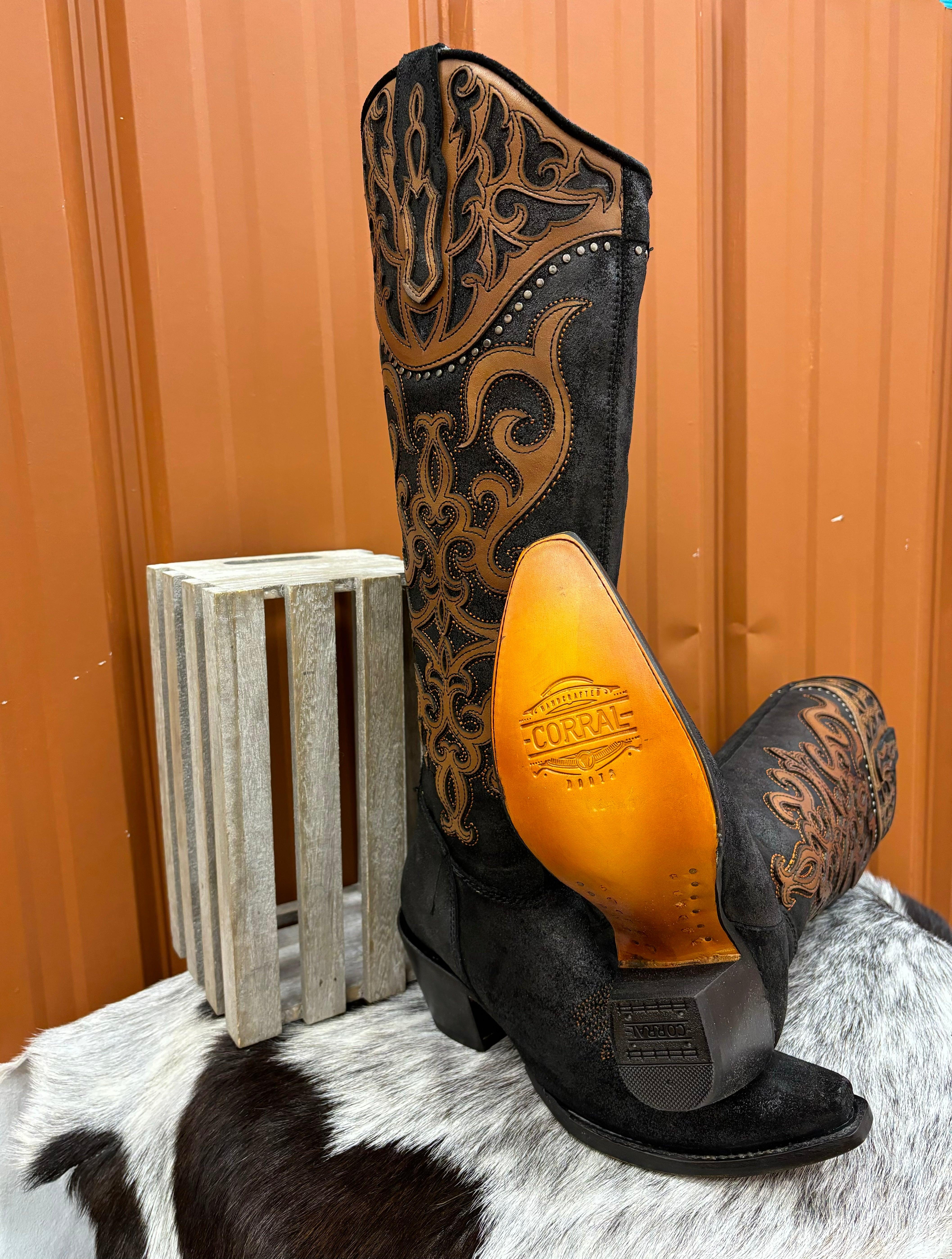 Women's Corral hot Handmade Leather Cowboy Boots