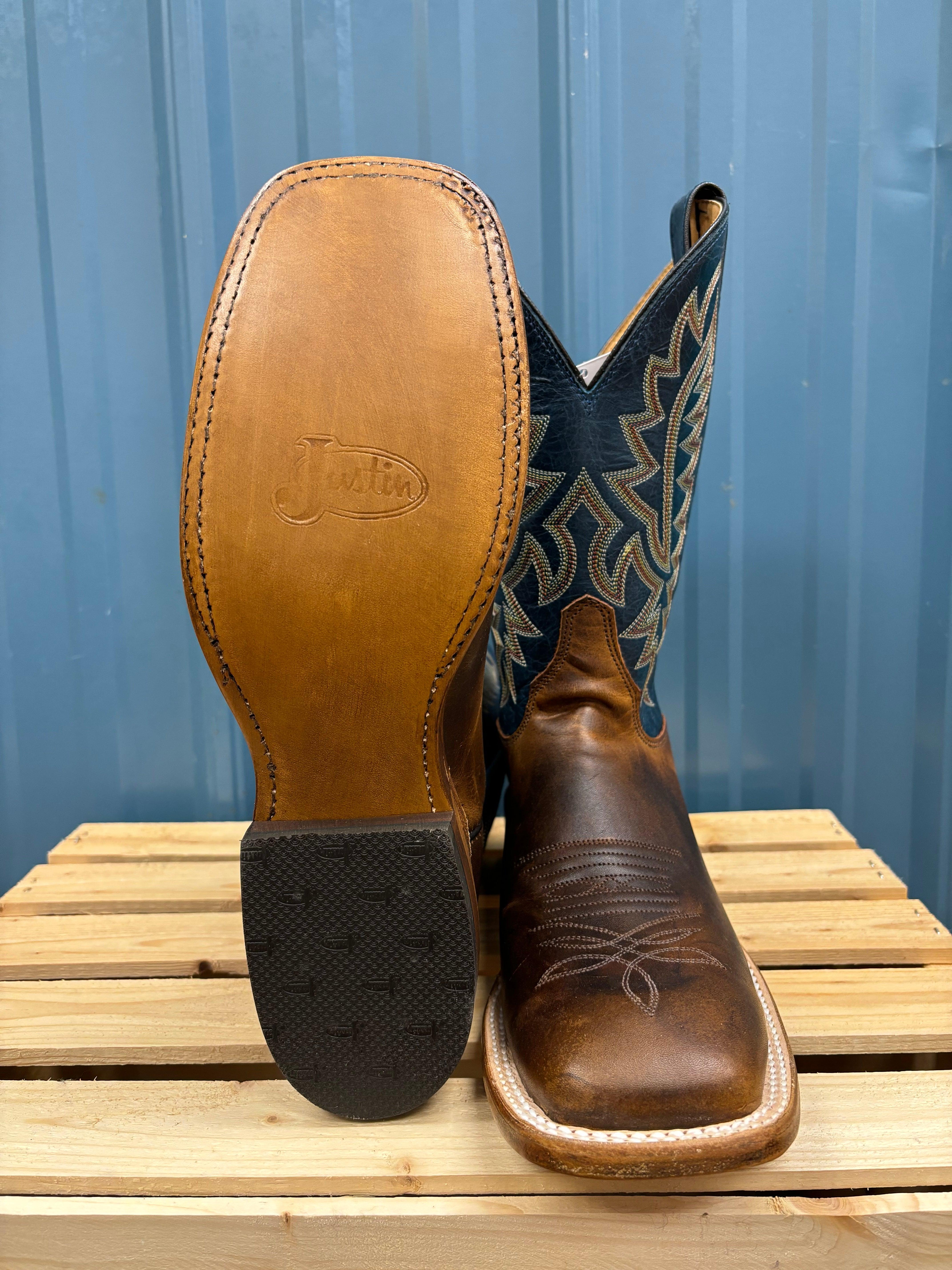 Justin Cowboy Boots Style 9068 Men’s Size selling 8D