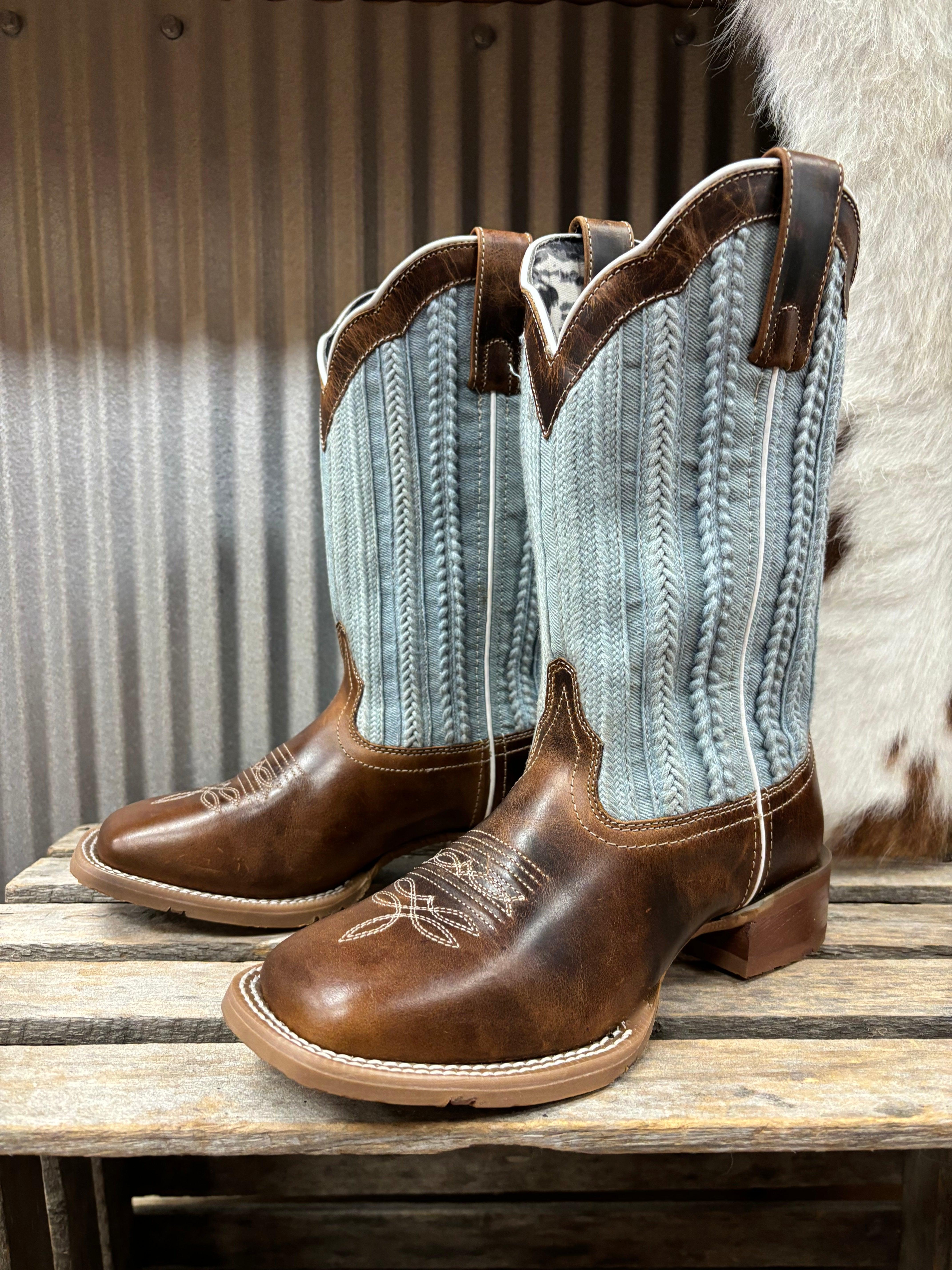 Laredo Sapphrye Cowgirl Boots outlet in Blue