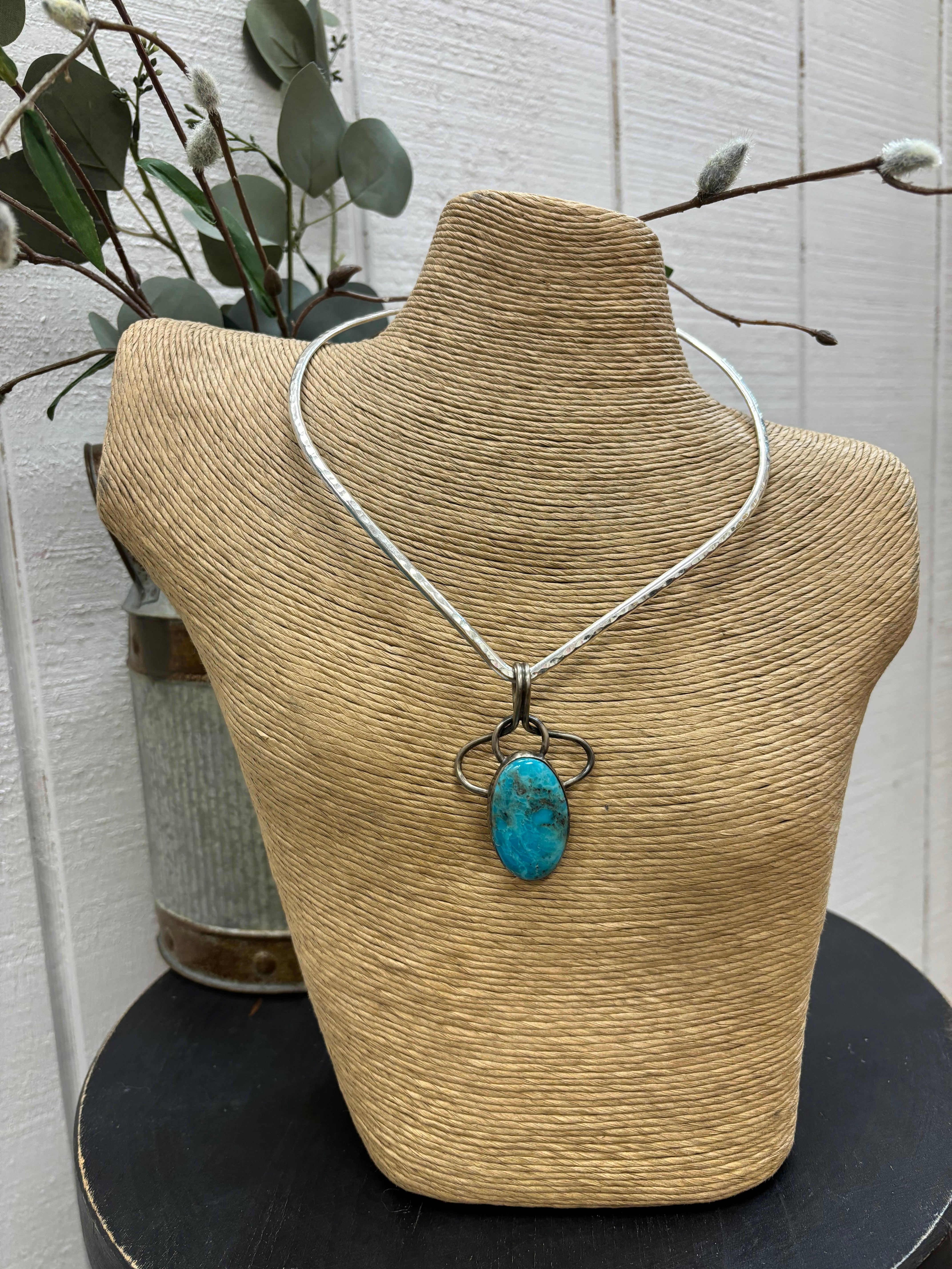 Pendant ss and turquoise store