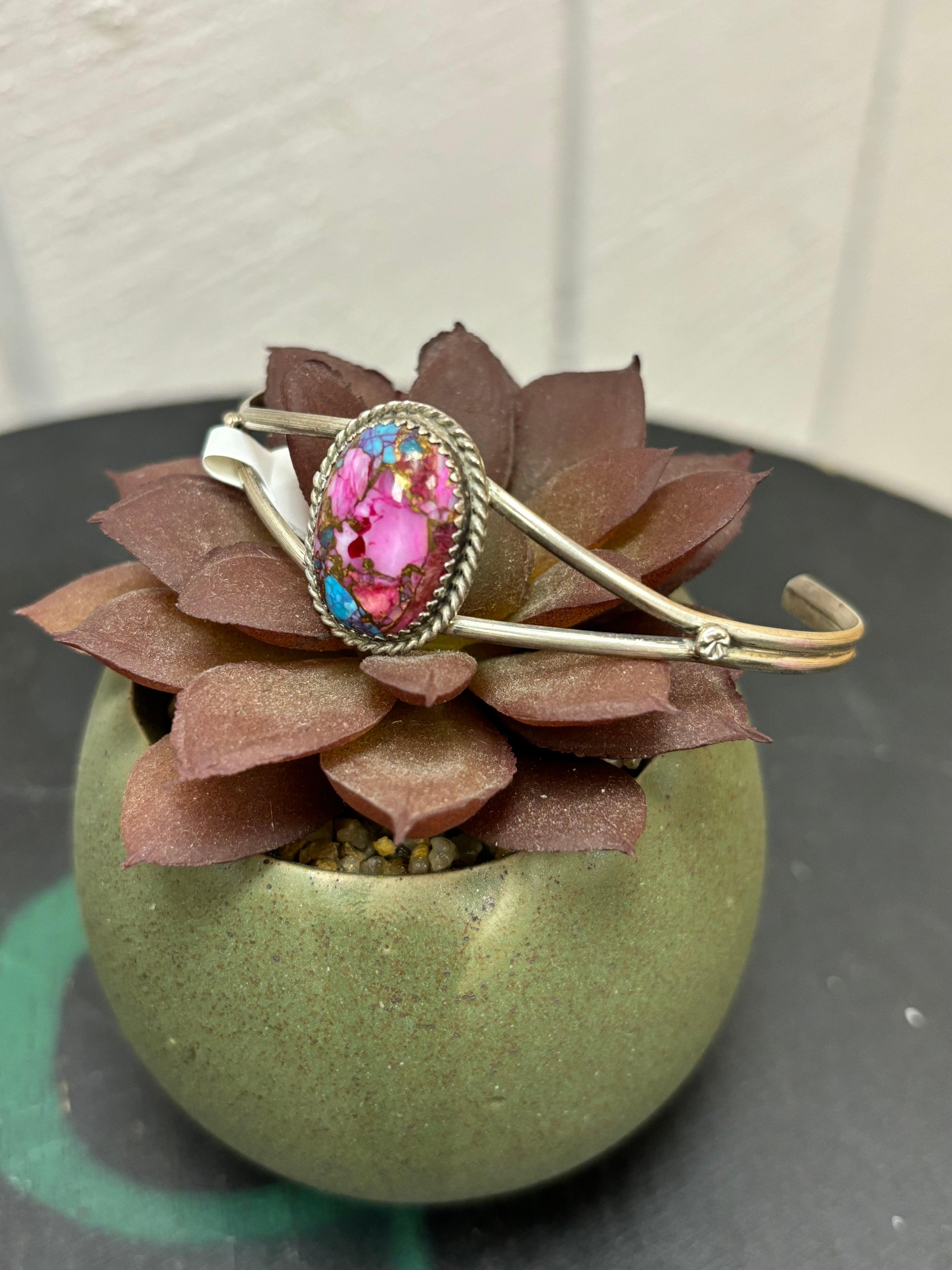 Handmade Flower 2024 Cuff Bracelet