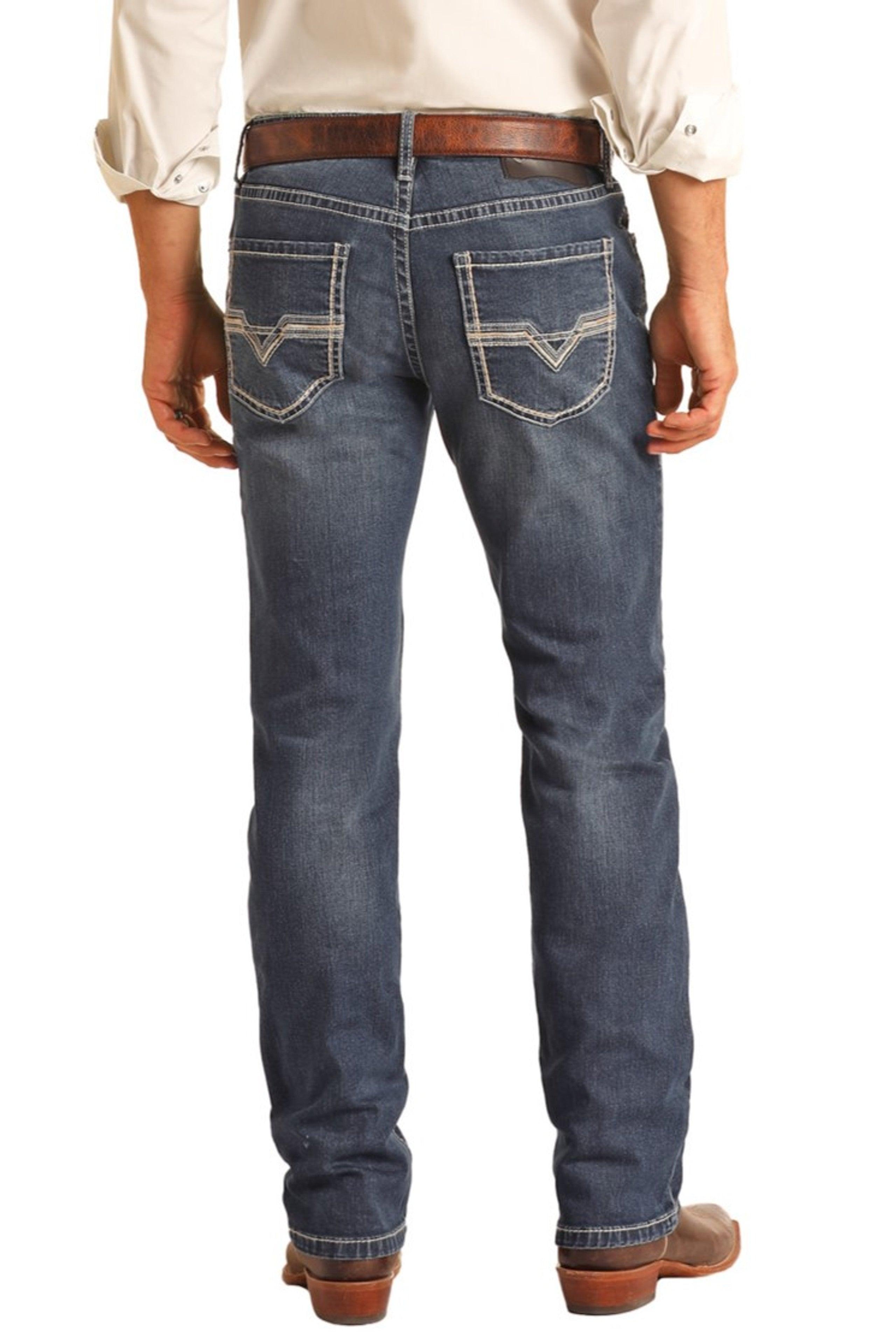 Mens Rock shops and Roll Denim Jeans