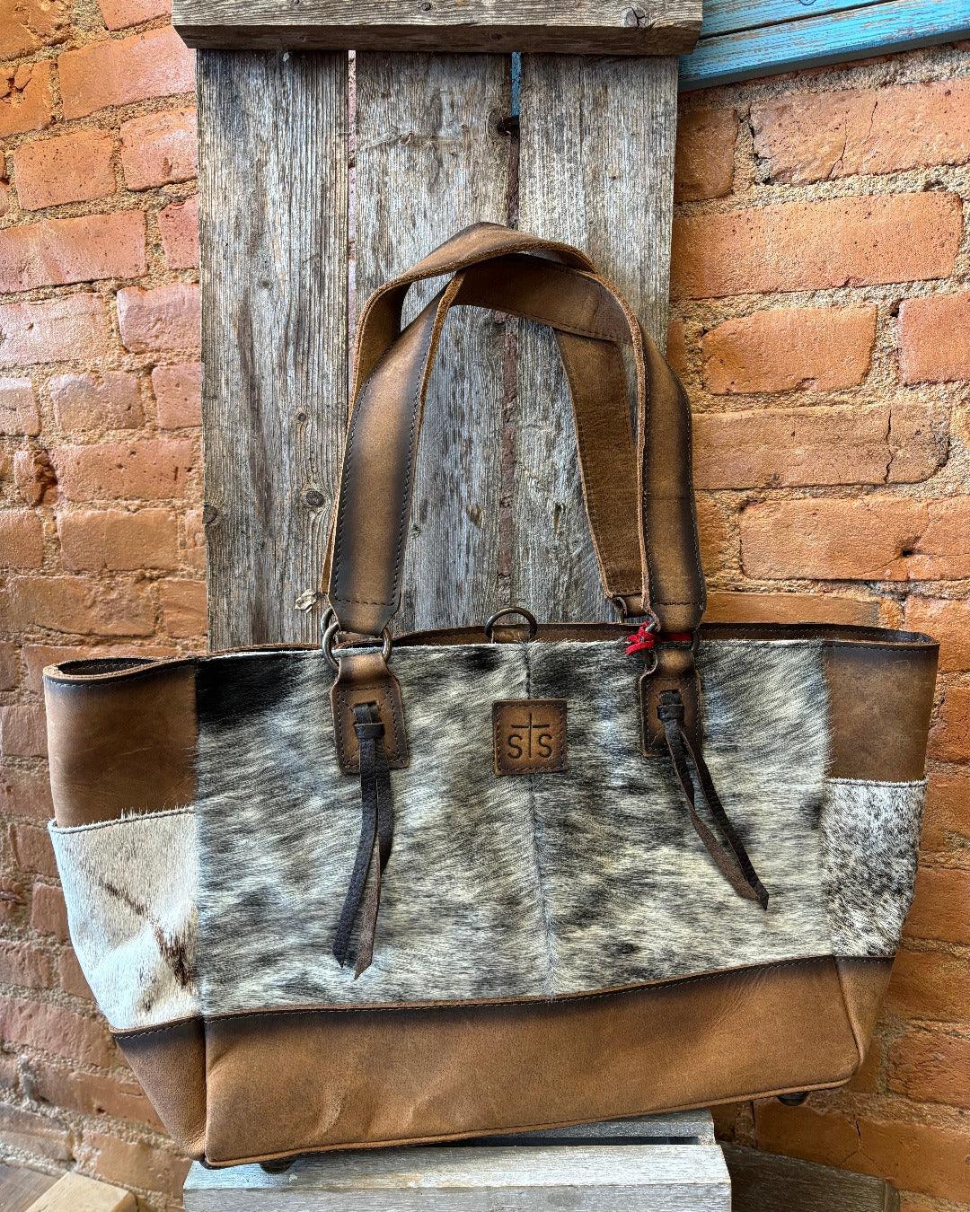 American Darling Cowhide Hair-On Concealed Carry Leather Tote Purse AD |  Painted Cowgirl Western Store