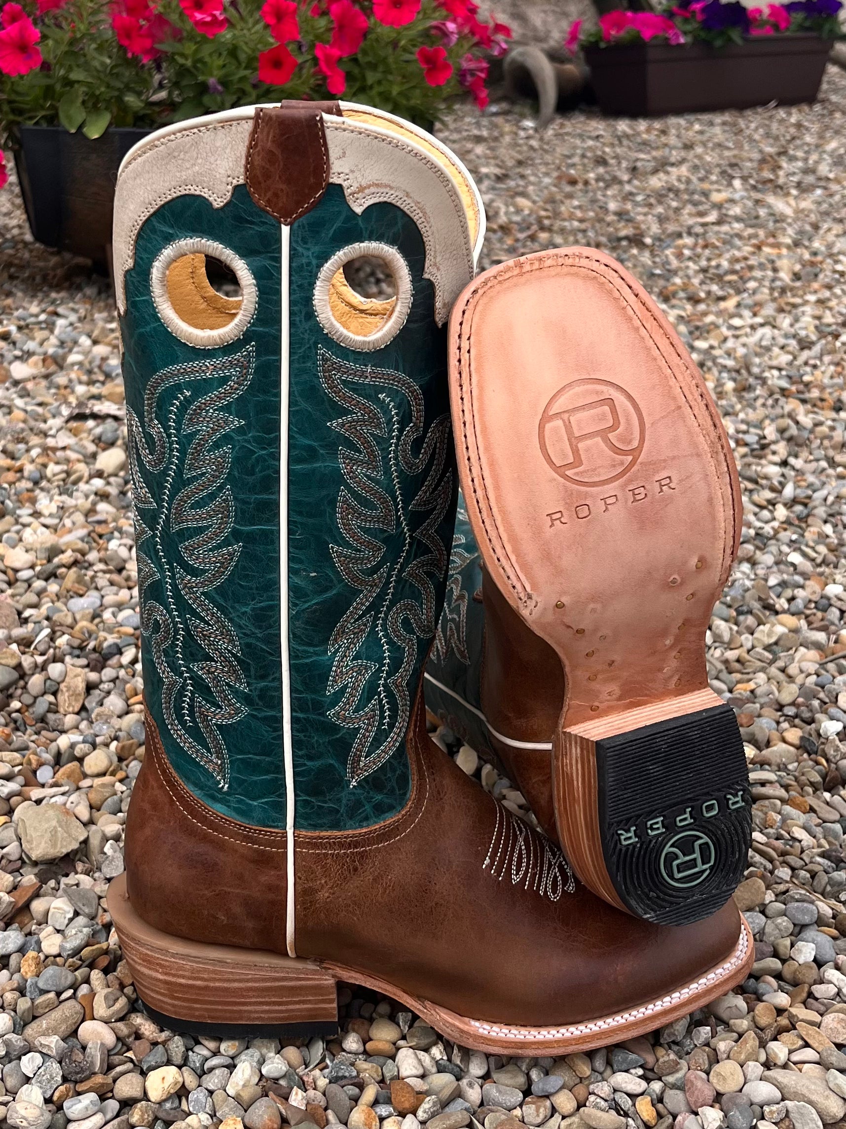 Roper Women's Turquoise Ride 'Em Cowgirl Cowgirl Boots 7027-8520