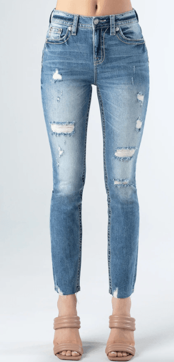 Miss me girls distressed skinny jeans size 14 outlet