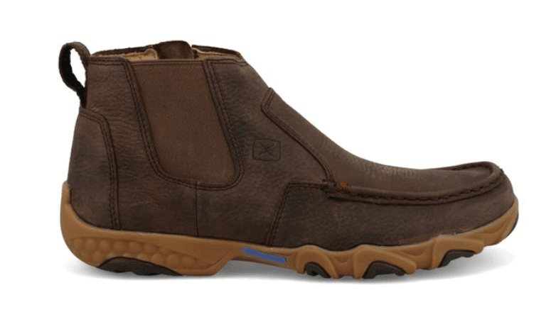 Twisted X Men s 4 Chelsea Root Beer Leather Driving Moc MDMX001 Painted Cowgirl Western Store