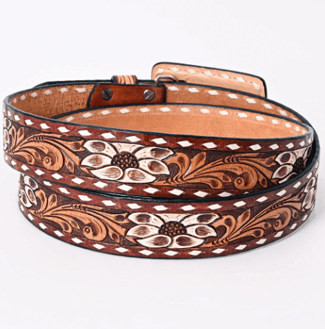 Painted leather belts hotsell
