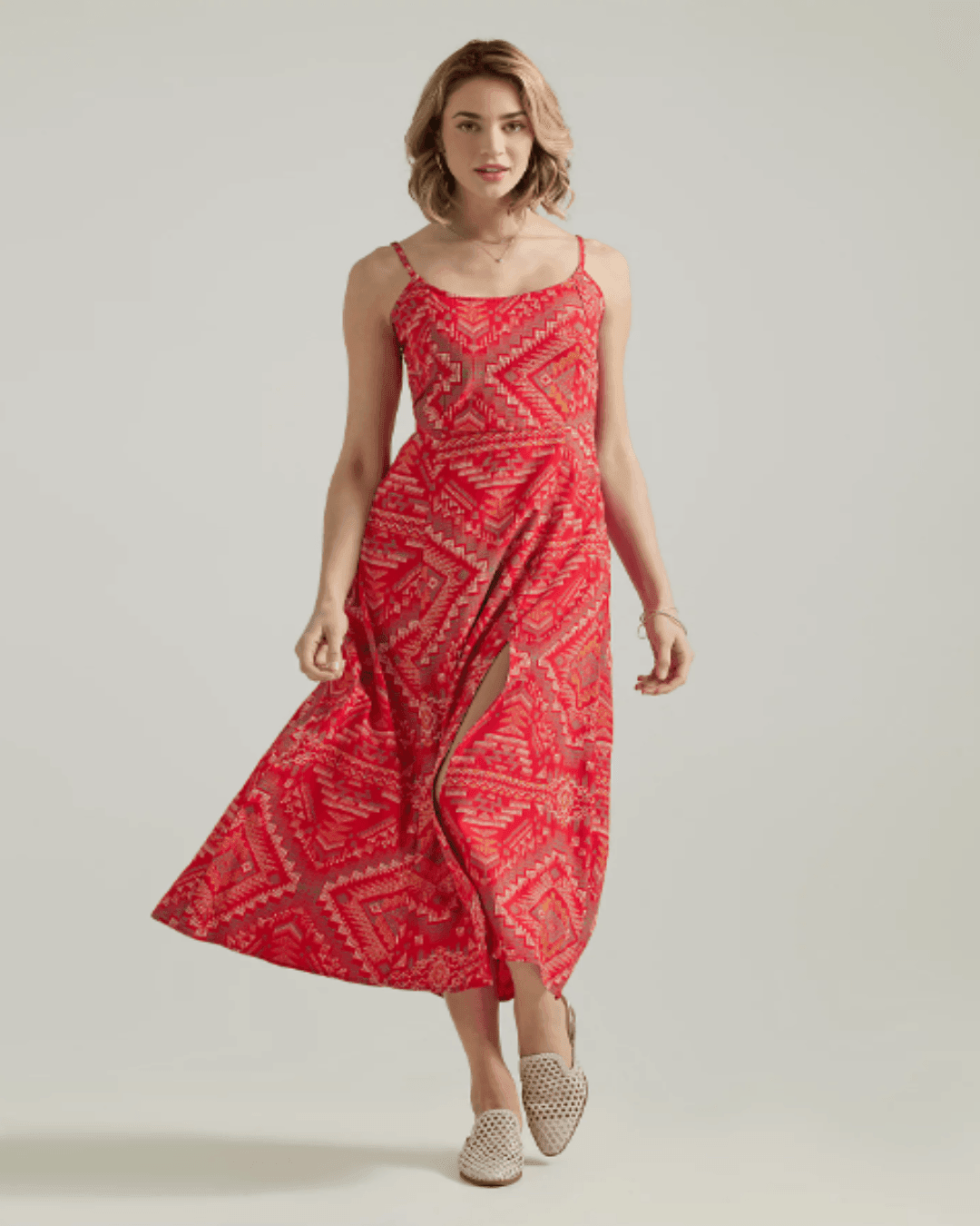 Wrangler Women's Red Southwestern Print Strappy Maxi Dress 112347177 |  Painted Cowgirl Western Store