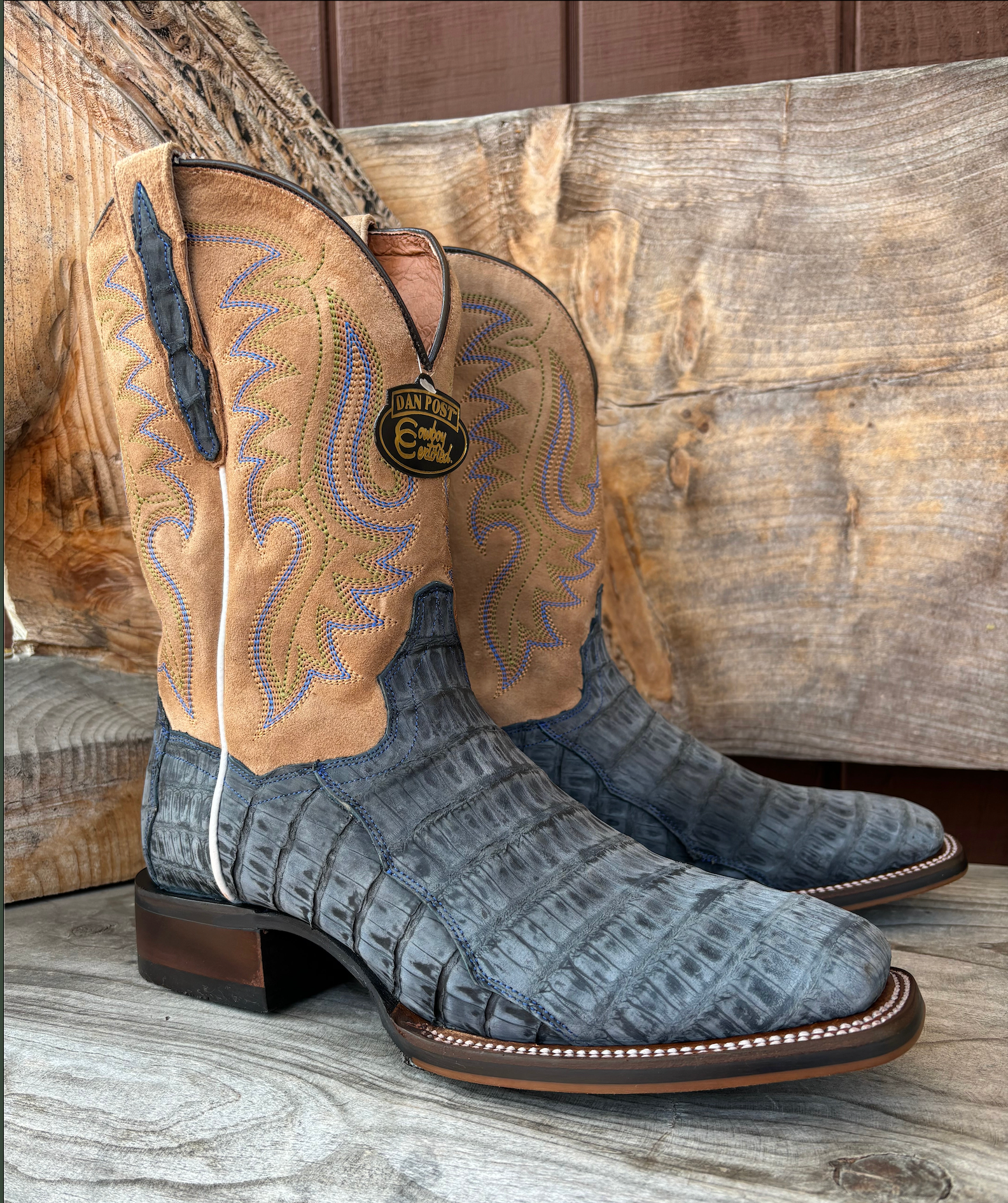 Dan post caiman boots square toe deals