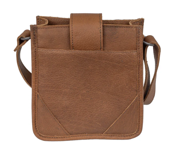 Our hotsell BEST SELLING crossbody! short-hair brindle cowhide crossbody - rich brown satin liner - adorable!