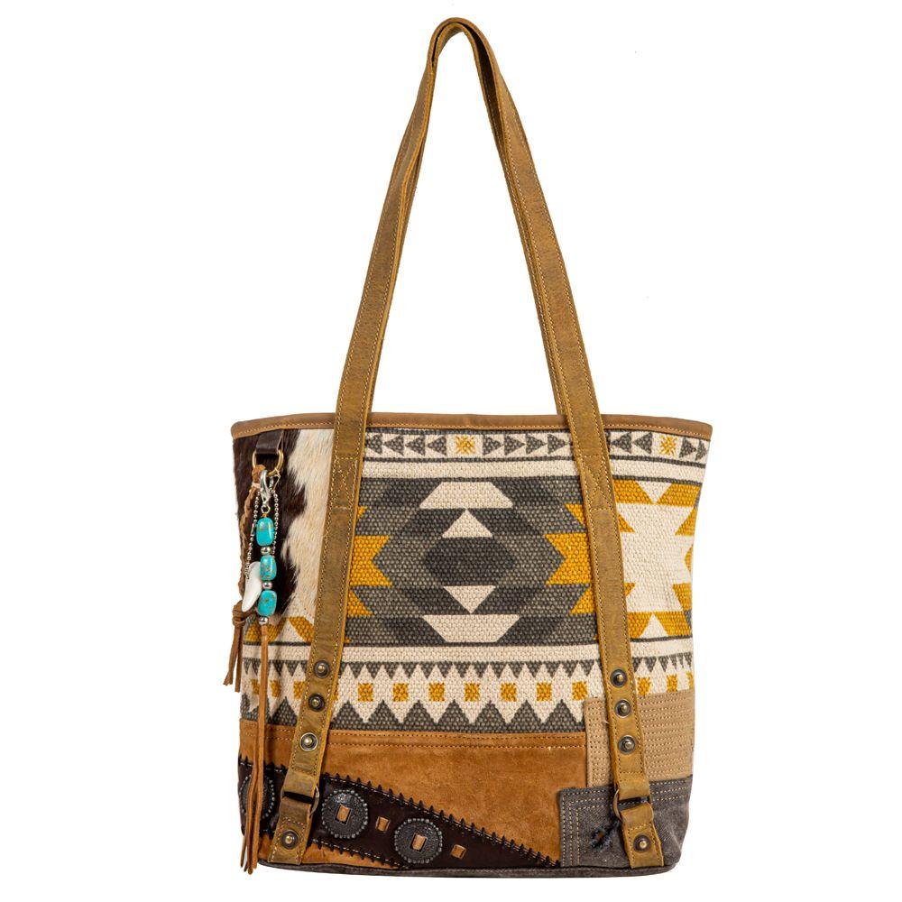 Myra Bag Coyote Bluff Concealed Carry Canvas Leather Shoulder