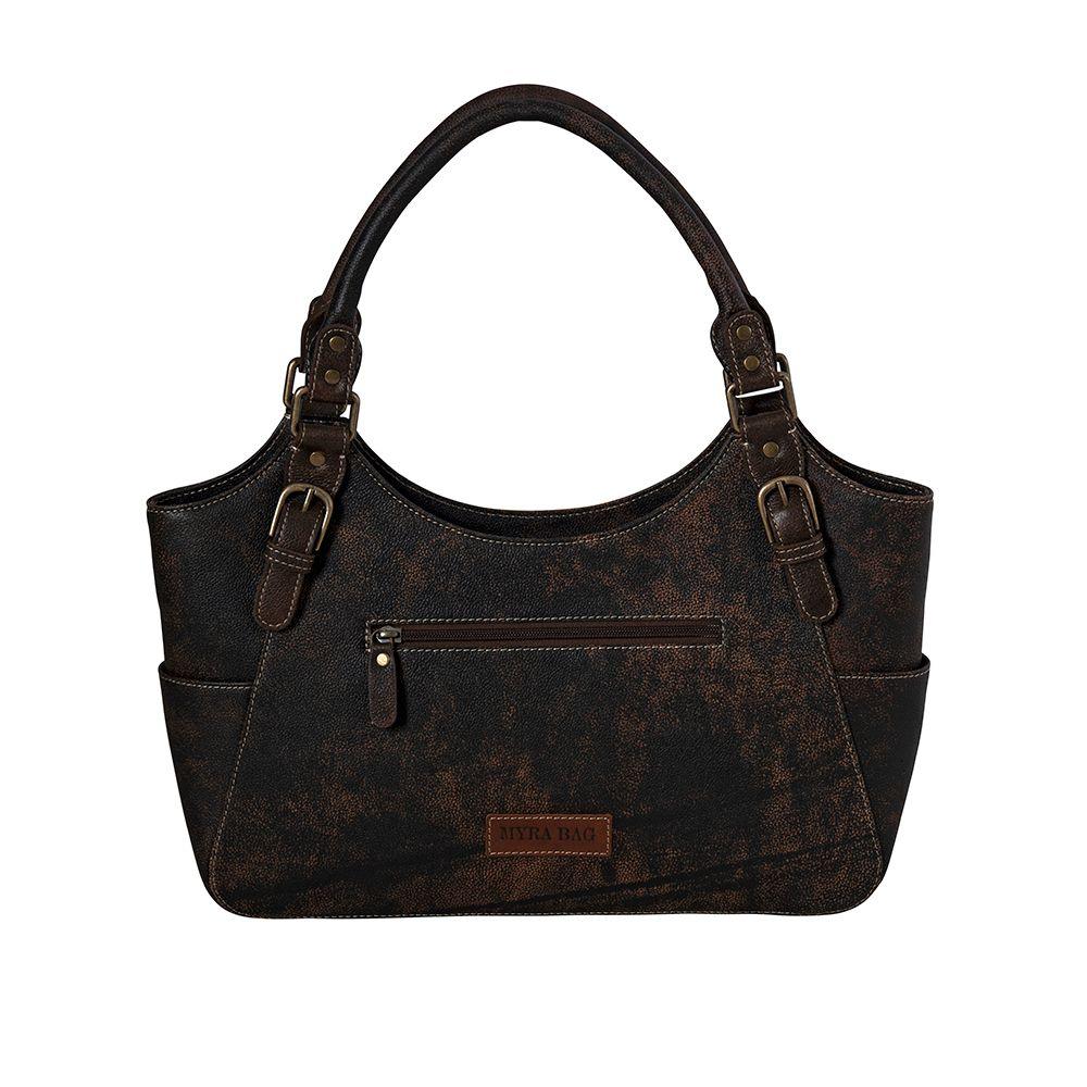 The Sak Brown Leather Small Zip Top Purse Bag | eBay