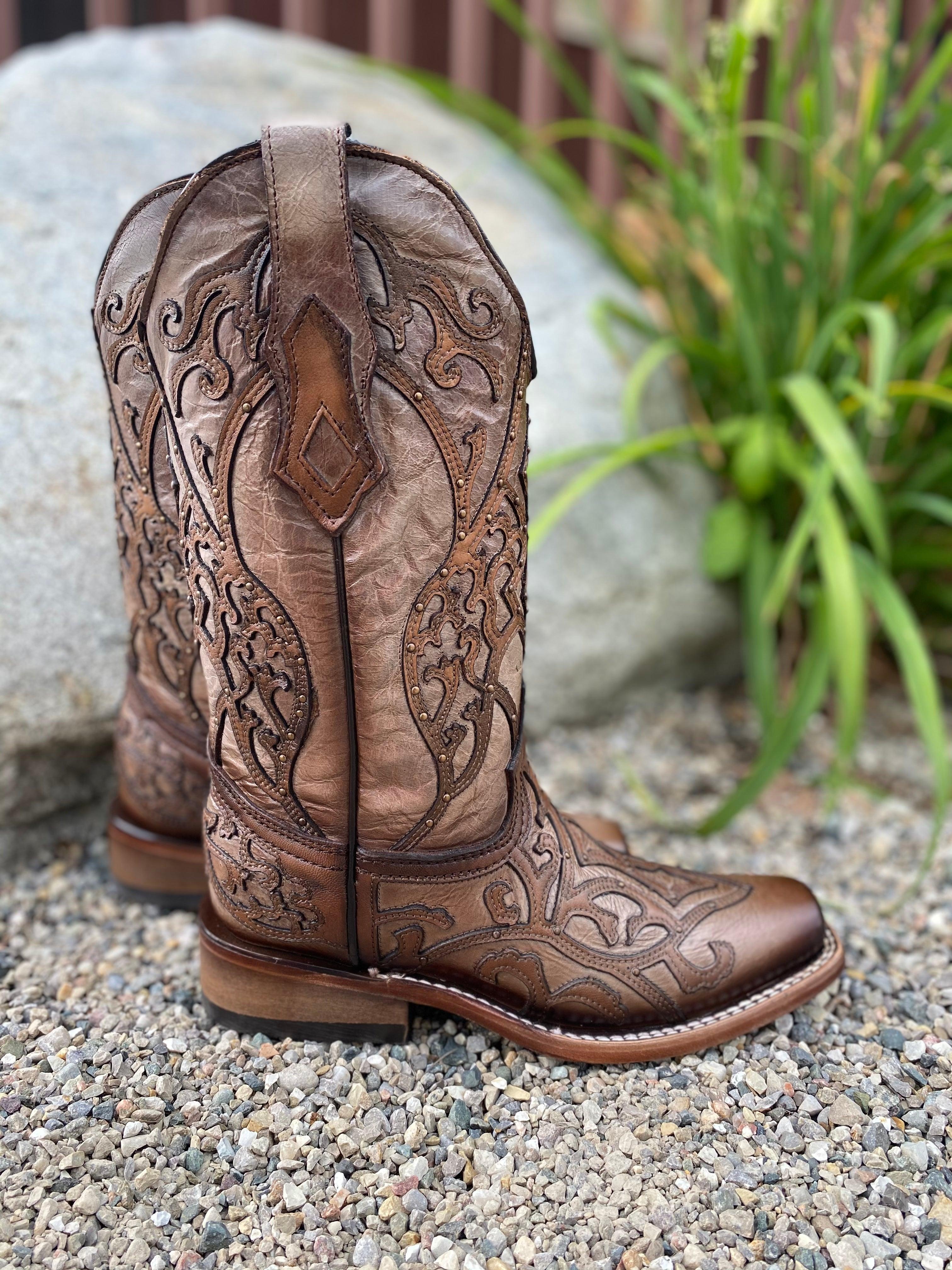 Open toe cowgirl boots outlet