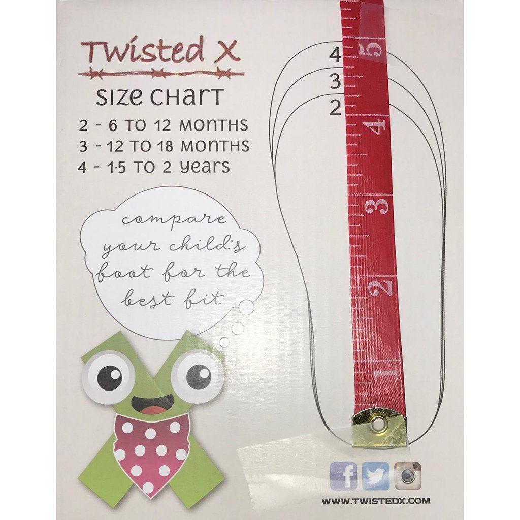 Twisted x deals boot sizing