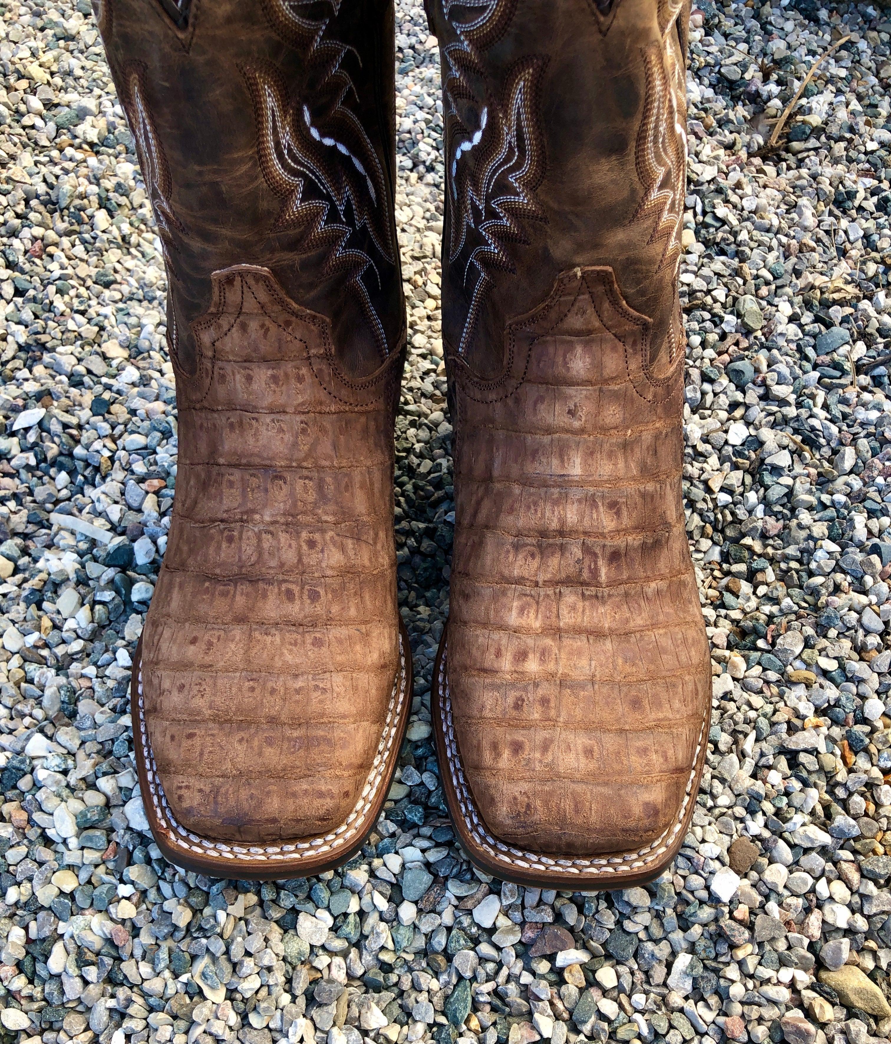 Tan clearance caiman boots