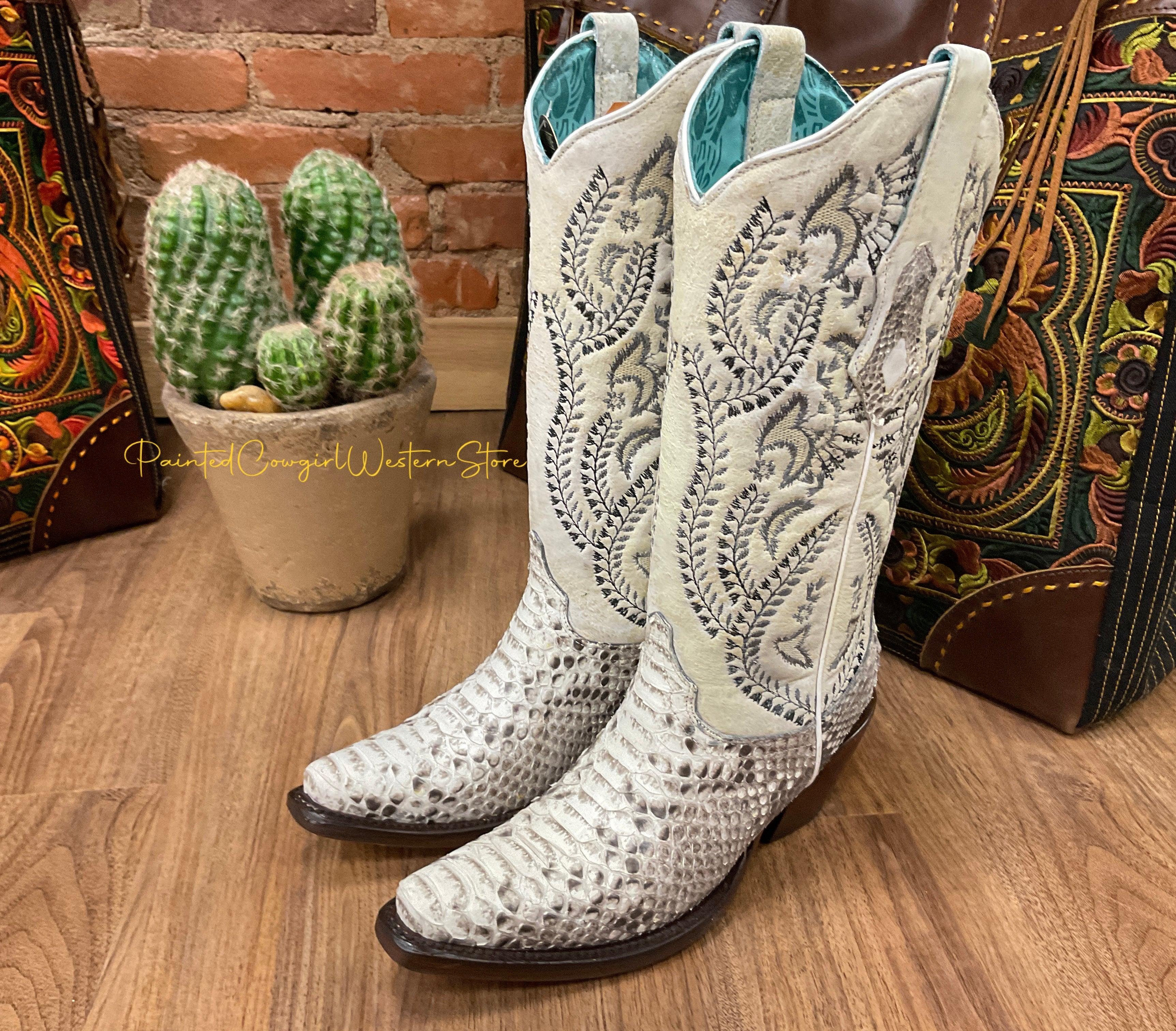 Corral python sale booties