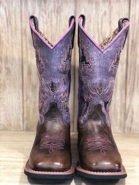 Laredo Women's Eva Vintage Red Square Toe Western Boots 5679