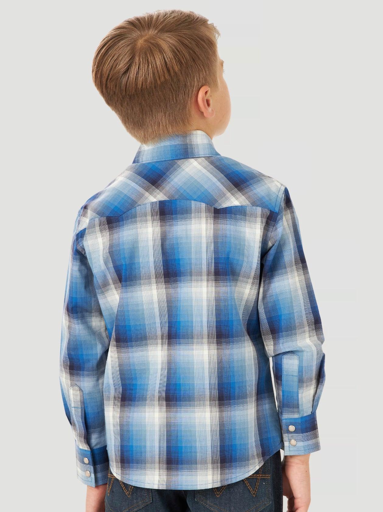 Wrangler Boy's Long Sleeve Western Shirt