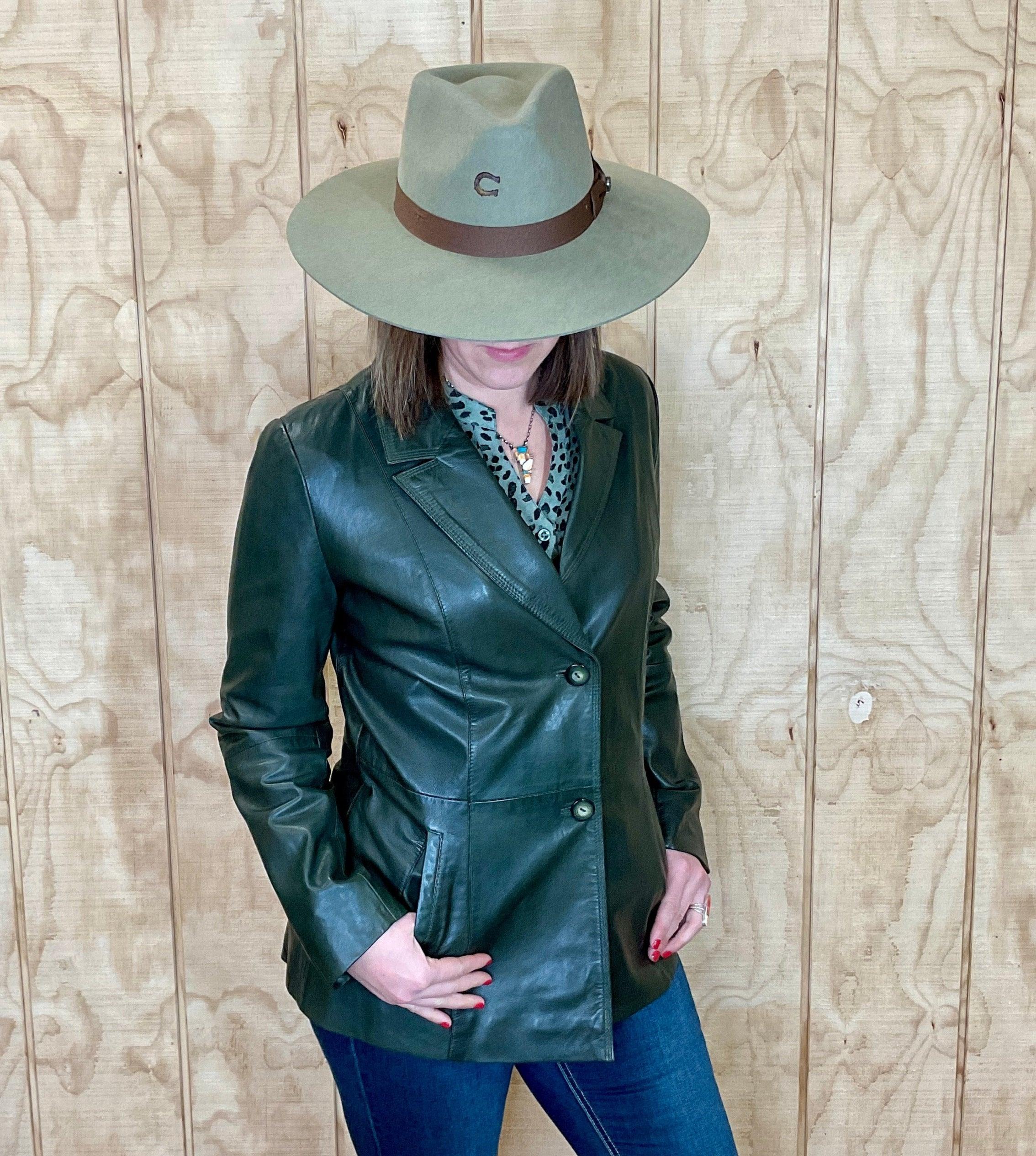 Ladies green hotsell blazer jacket