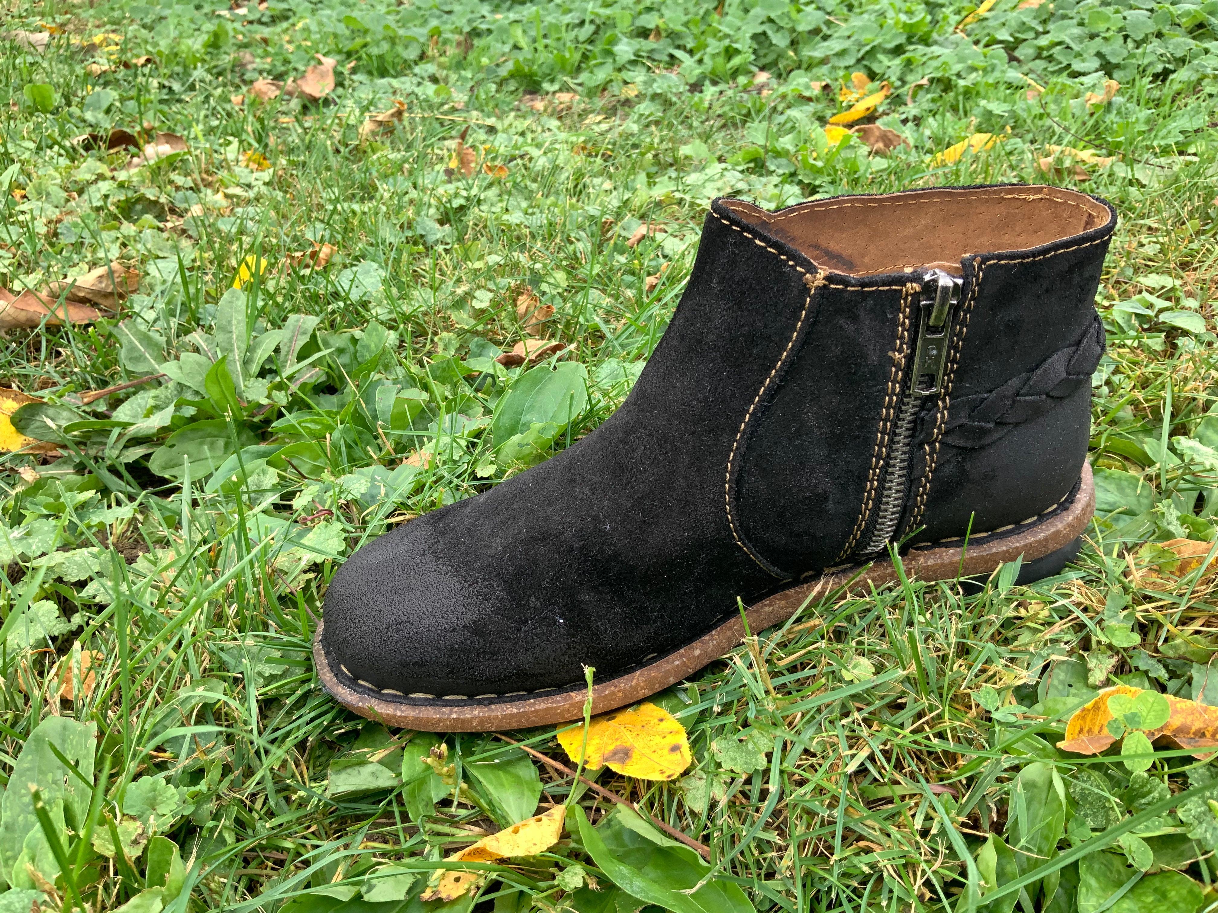 Born black hot sale suede booties