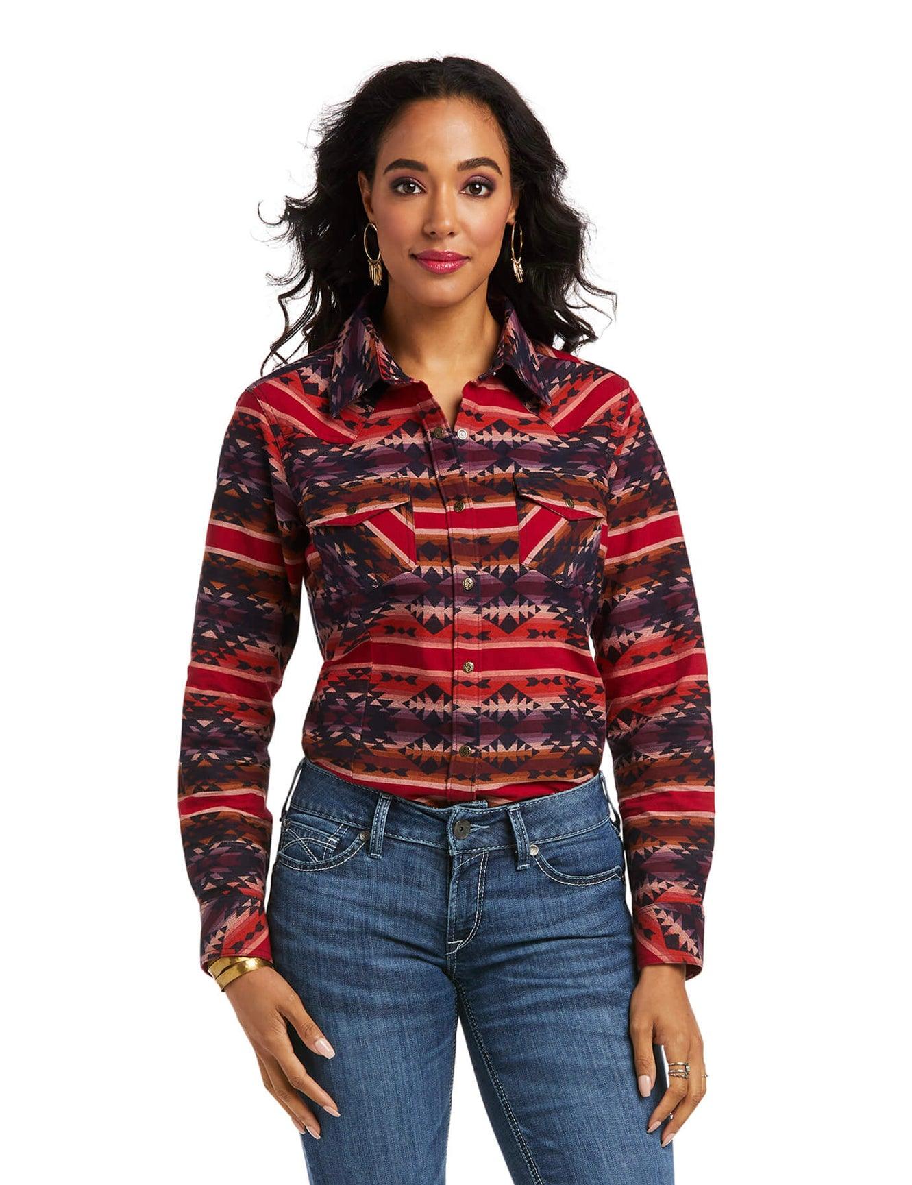 Ariat Women's Real Sedona Serape Long Sleeve Western Shirt 10037976