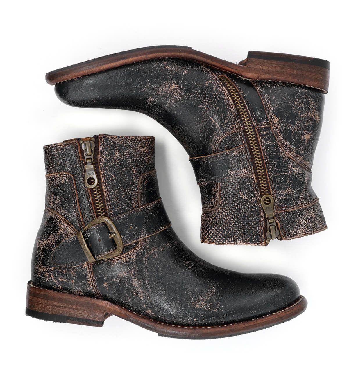 Bed Stu Women's Becca Dark Teal Lux Leather Mason Short Boots F321118 9.5