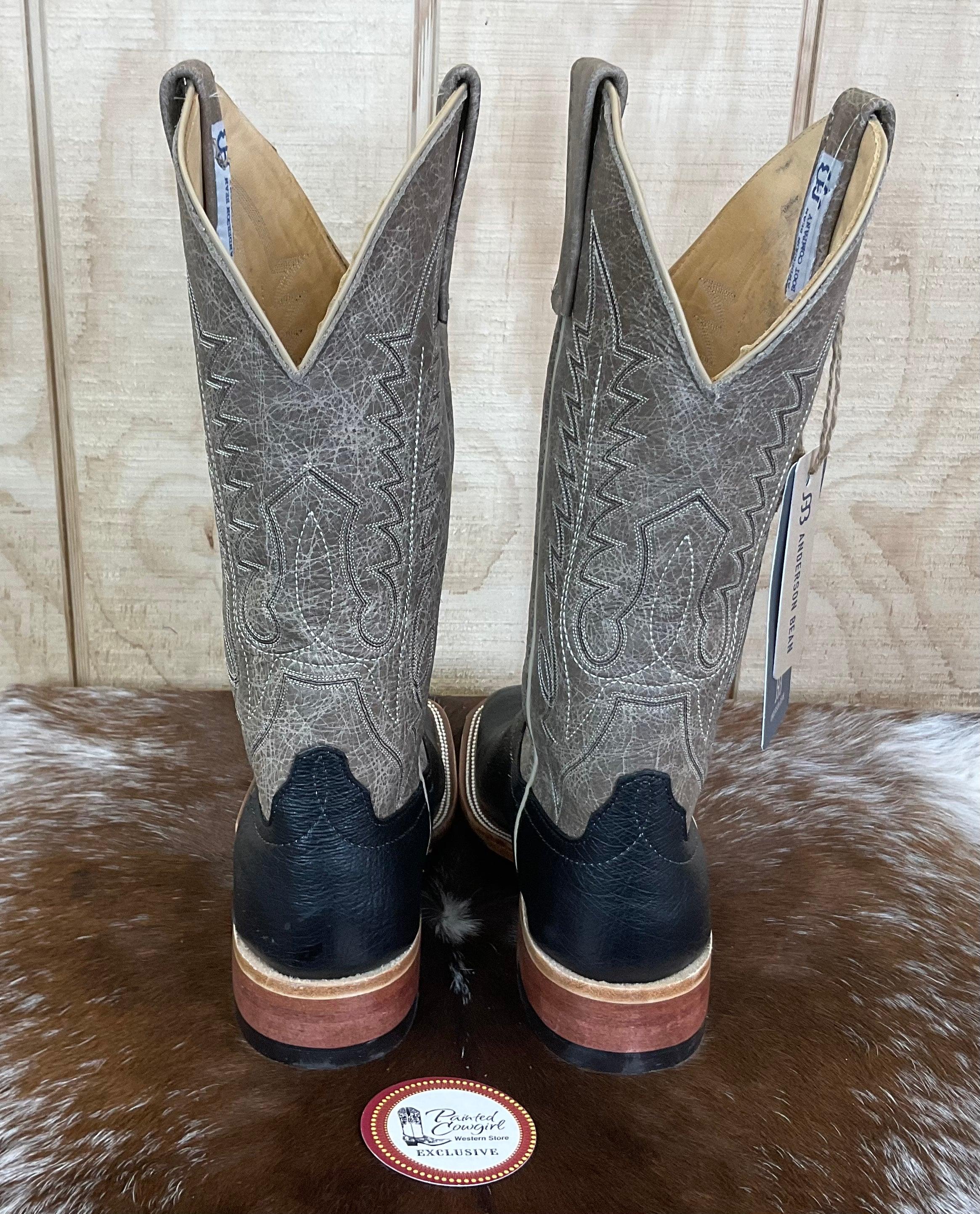 Anderson bean smooth top ostrich boots