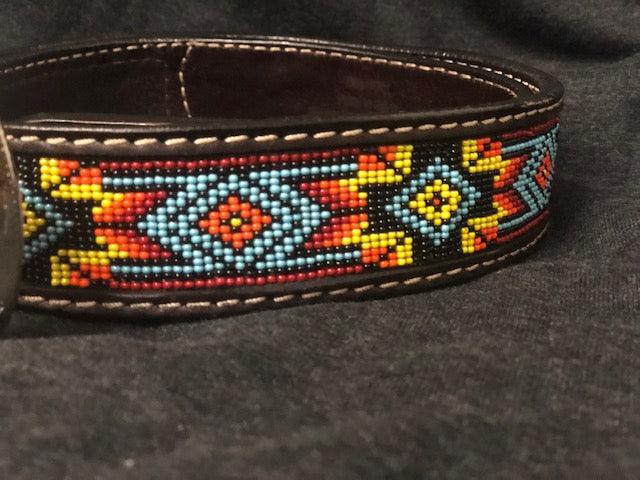 Twisted X Men's Beaded Leather Belt