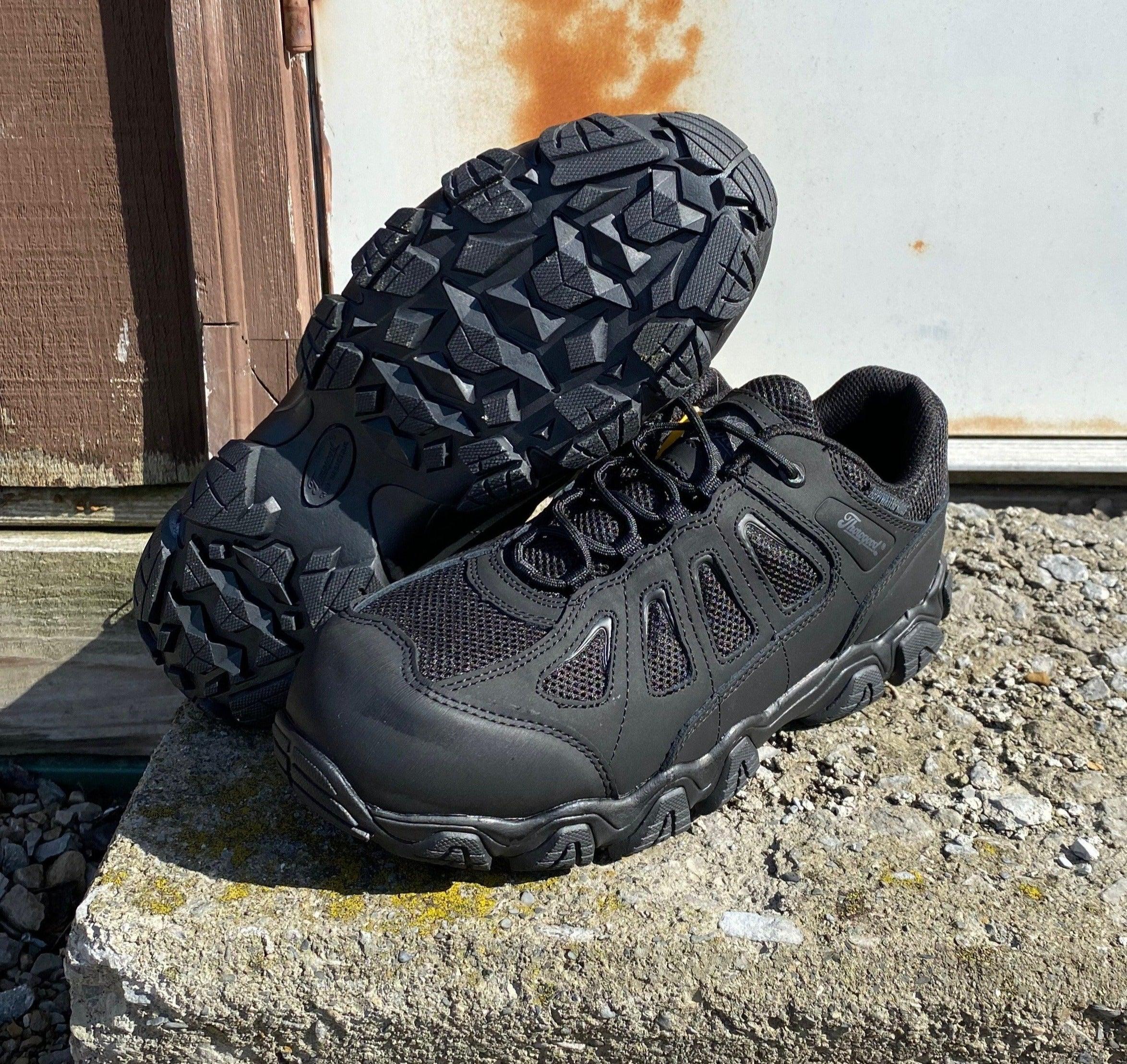 Thorogood Crosstrex Black BBP Waterproof Oxford Hiker Work Shoe 