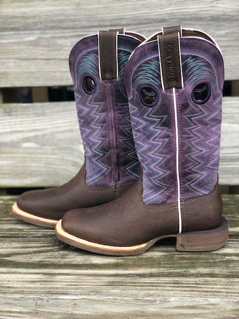 purple durango boots