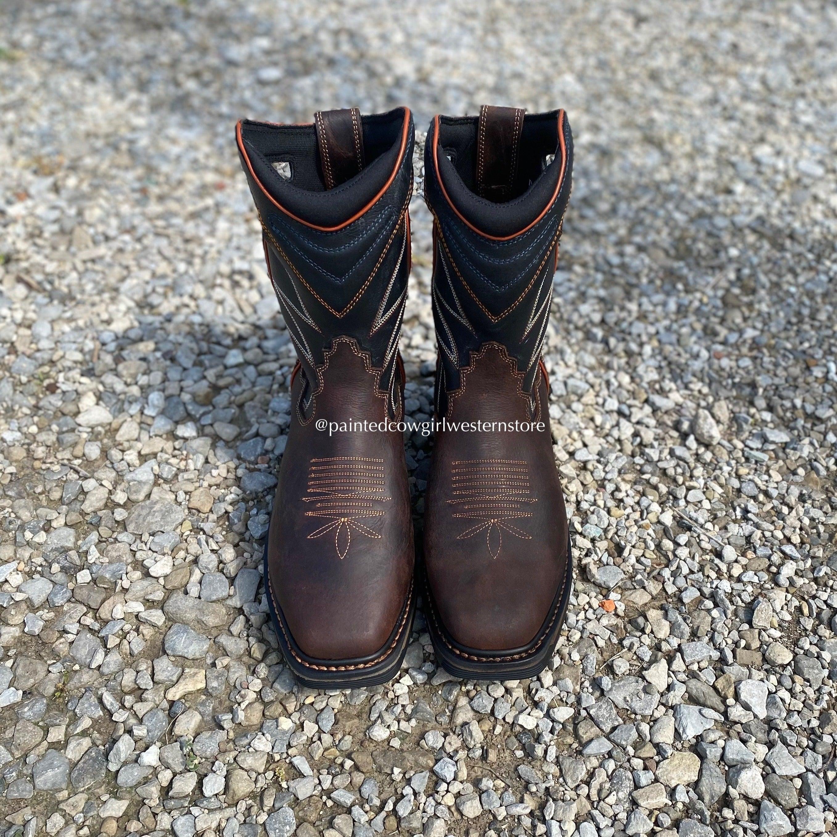 Slip resistant best sale western boots