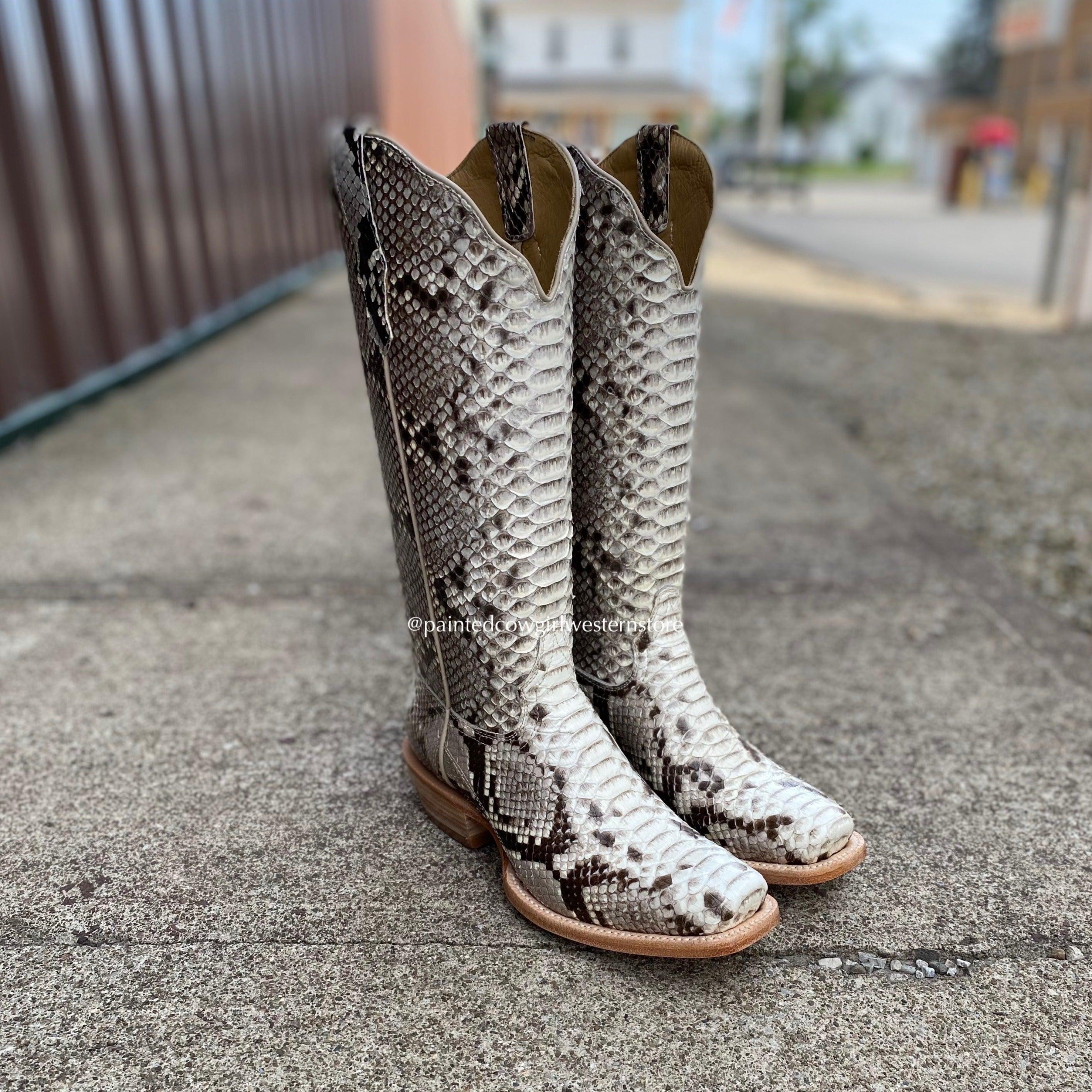 White sale python booties