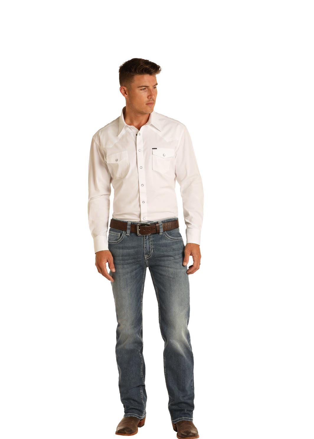 Classic fit straight leg jeans deals
