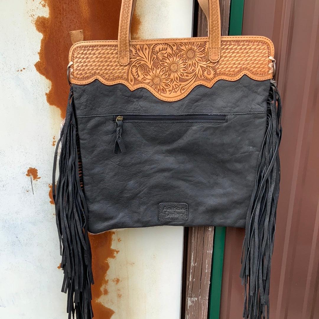 American Darling Western Fringe Leather Hand Bag