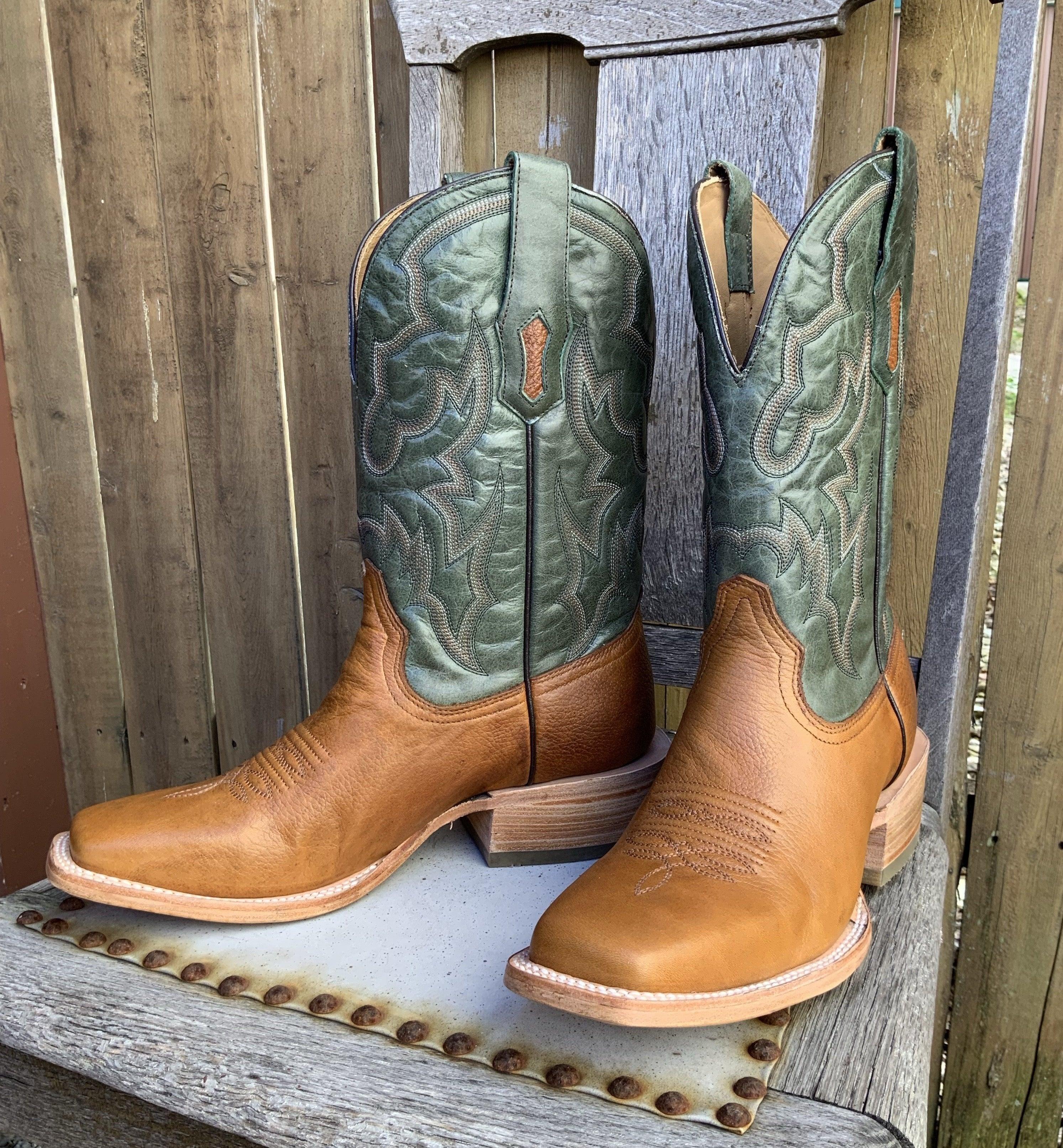 Mens green sale cowboy boots