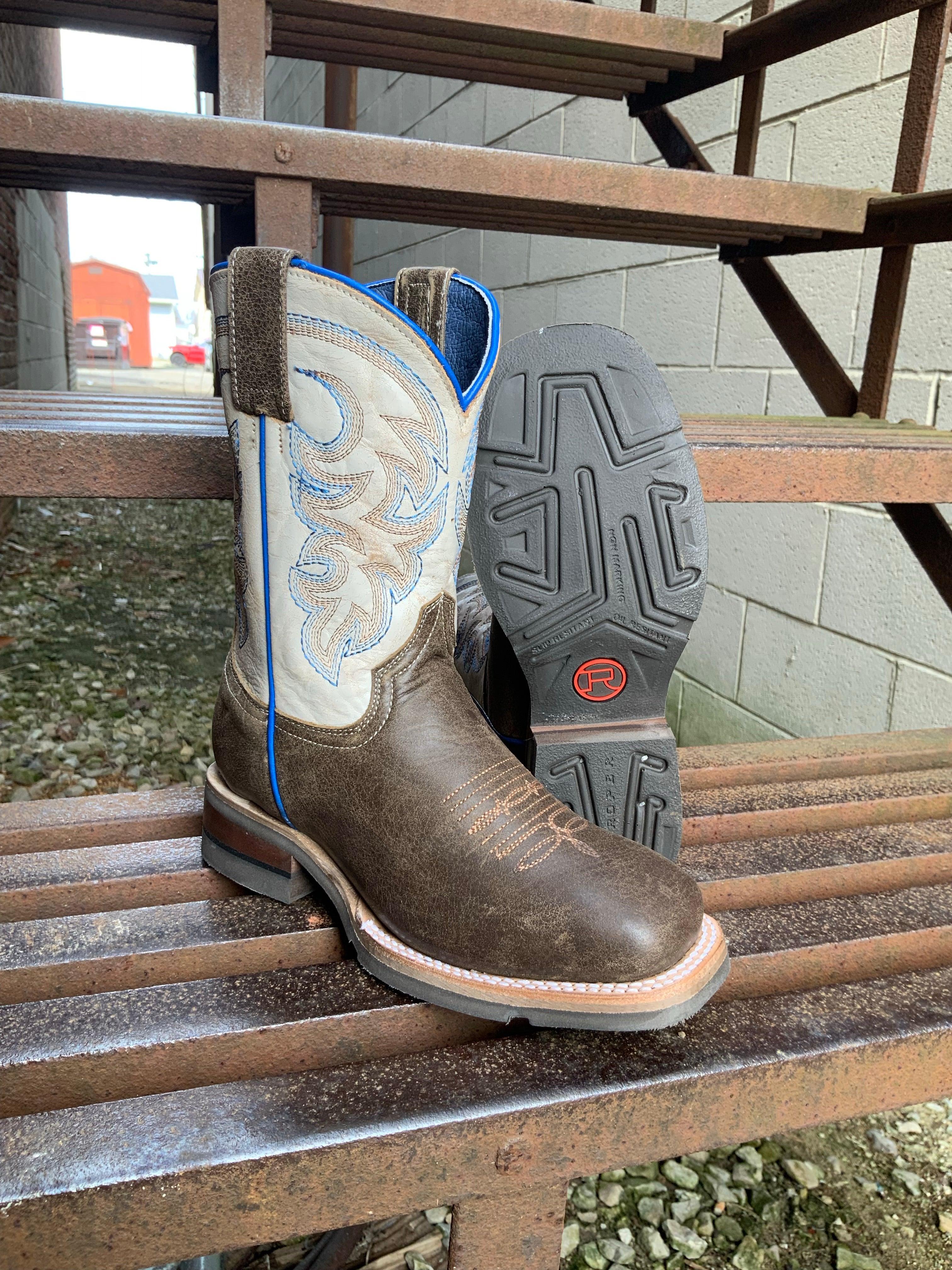 Youth steel 2025 toe cowboy boots